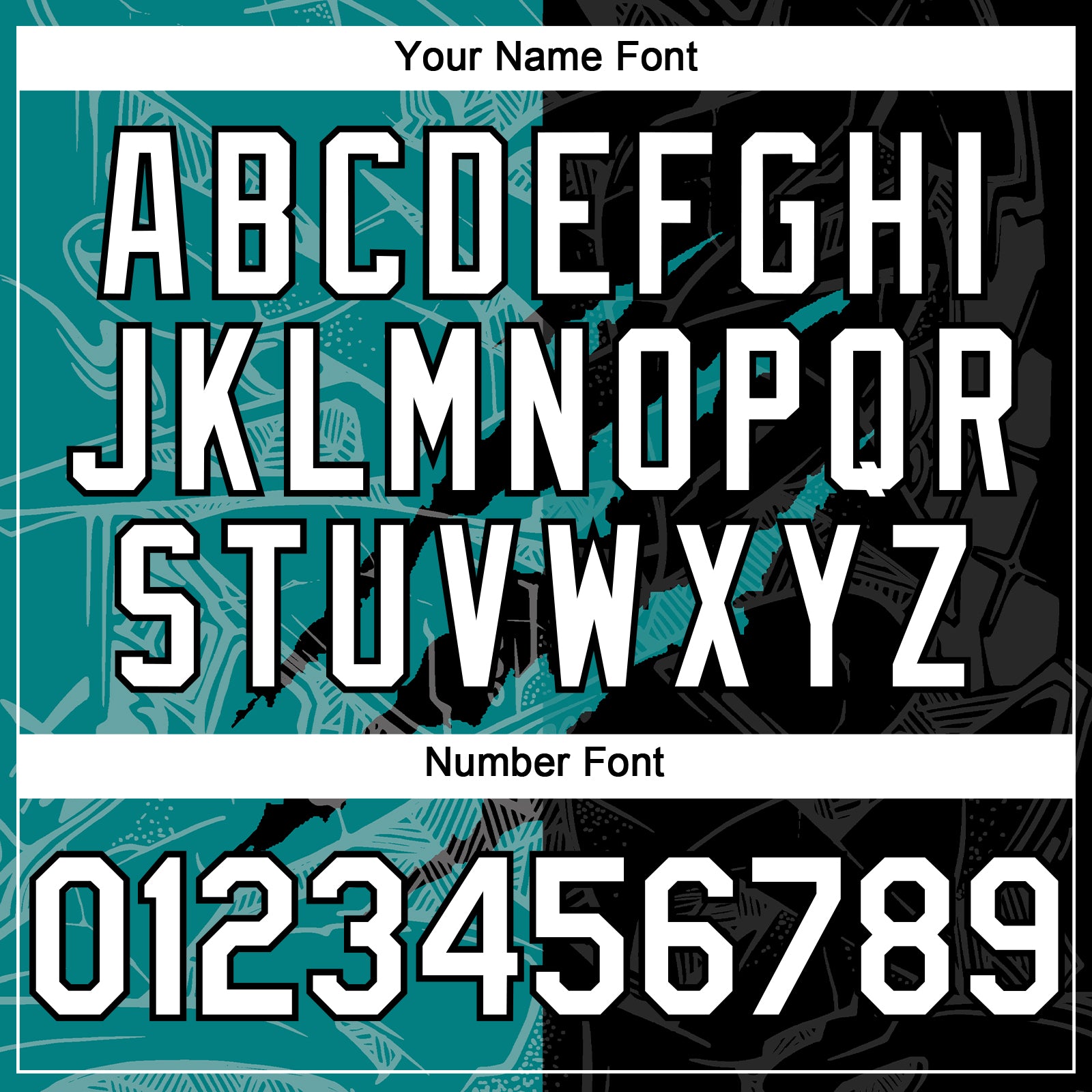 Custom Graffiti Pattern White Black-Teal 3D Scratch Authentic Baseball Jersey view 5