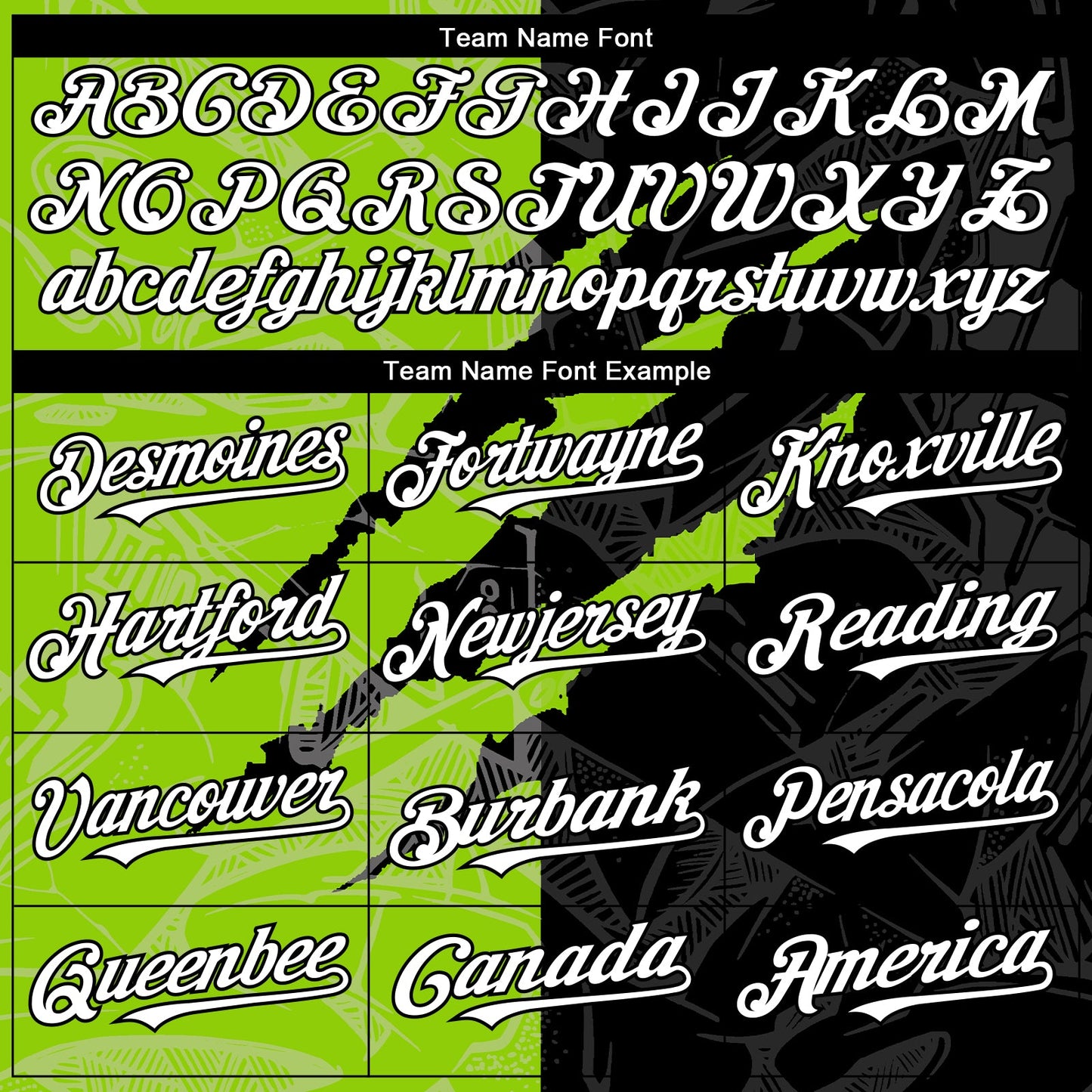 Custom Graffiti Pattern White Black-Neon Green 3D Scratch Authentic Baseball Jersey view 4