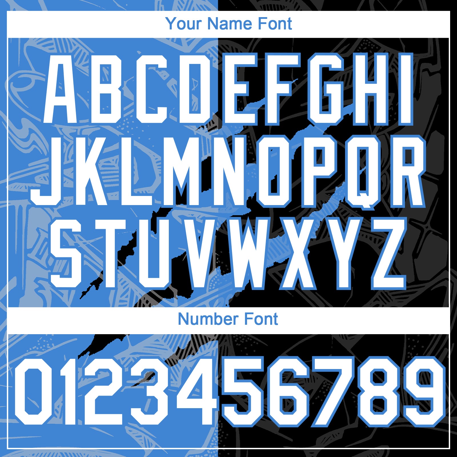 Custom Graffiti Pattern White Black-Electric Blue 3D Scratch Authentic Baseball Jersey view 5