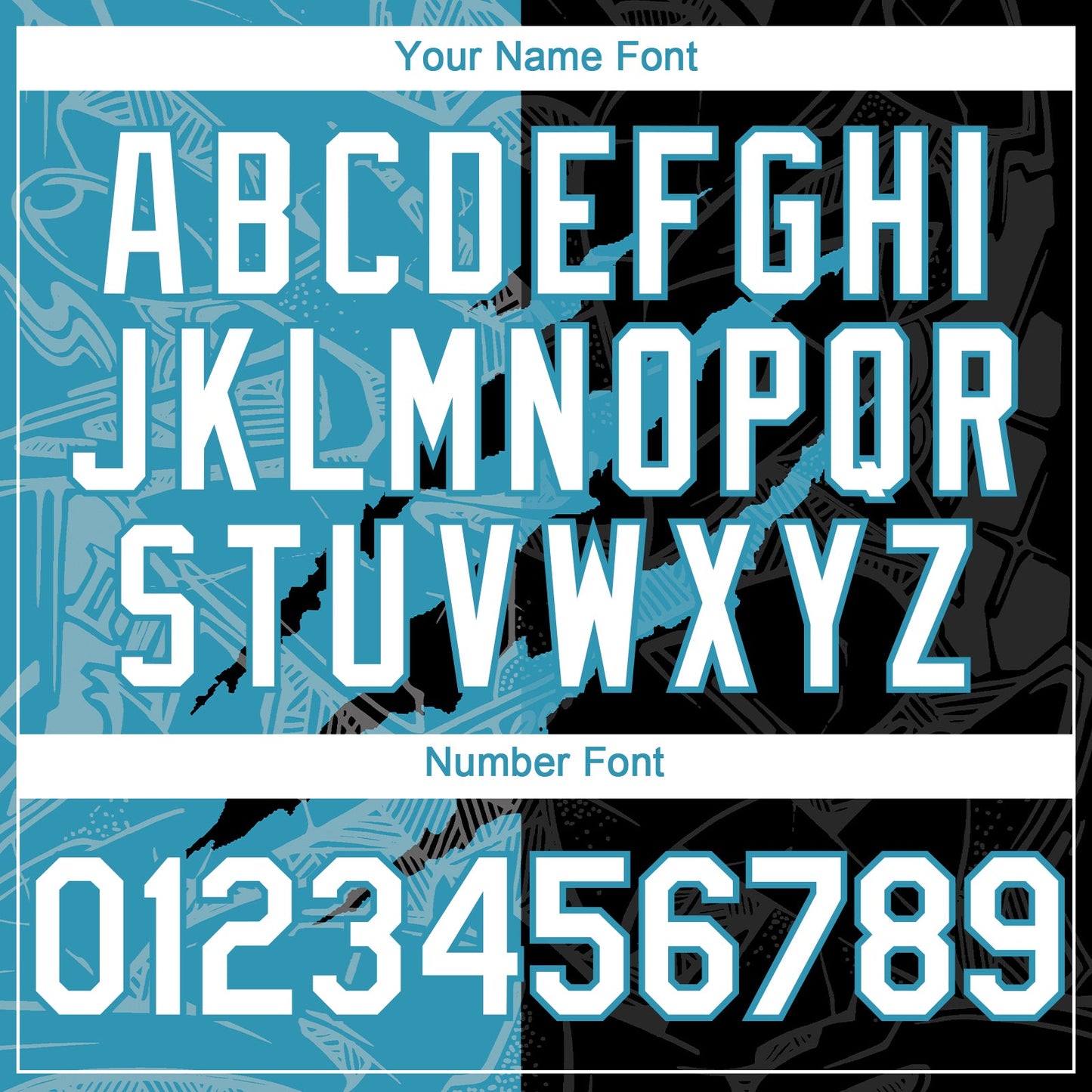 Custom Graffiti Pattern White Black-Panther Blue 3D Scratch Authentic Baseball Jersey view 5