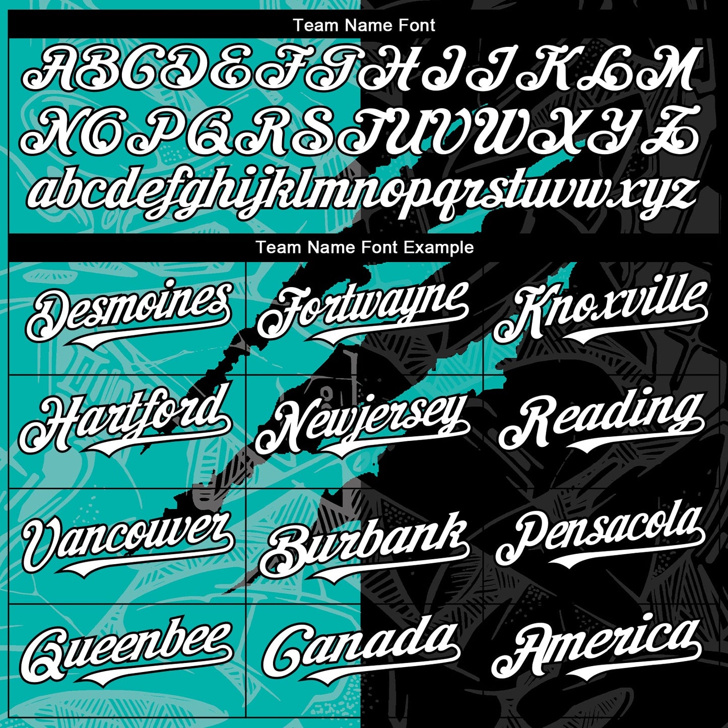 Custom Graffiti Pattern White Black-Aqua 3D Scratch Authentic Baseball Jersey view 4
