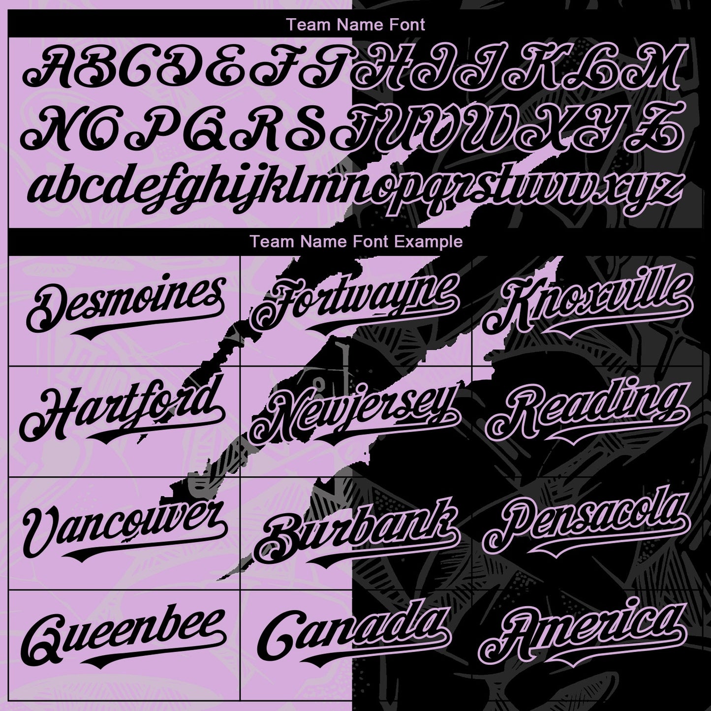 Custom Graffiti Pattern Black-Light Purple 3D Scratch Authentic Baseball Jersey view 4