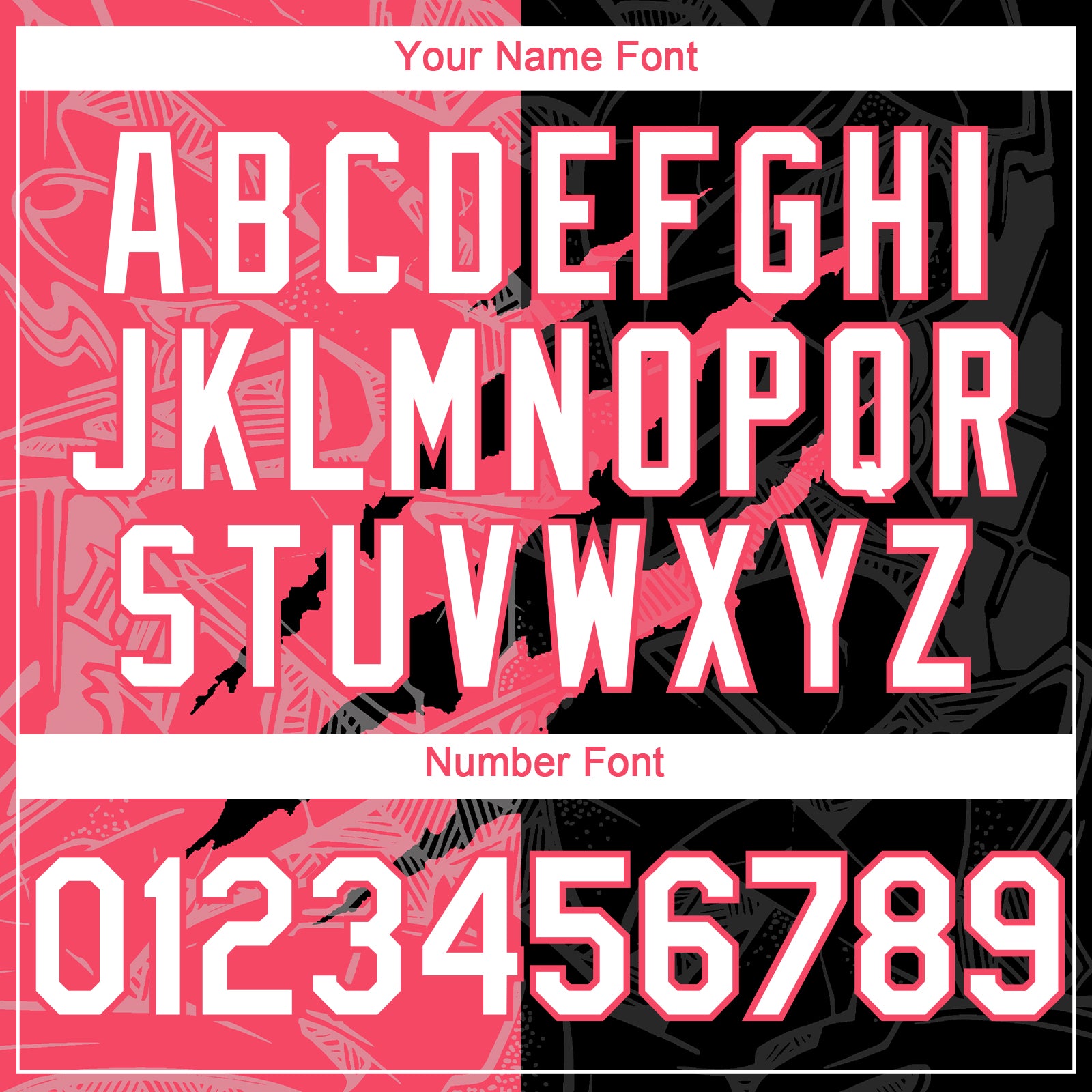 Custom Graffiti Pattern White Black-Neon Pink 3D Scratch Authentic Baseball Jersey view 5