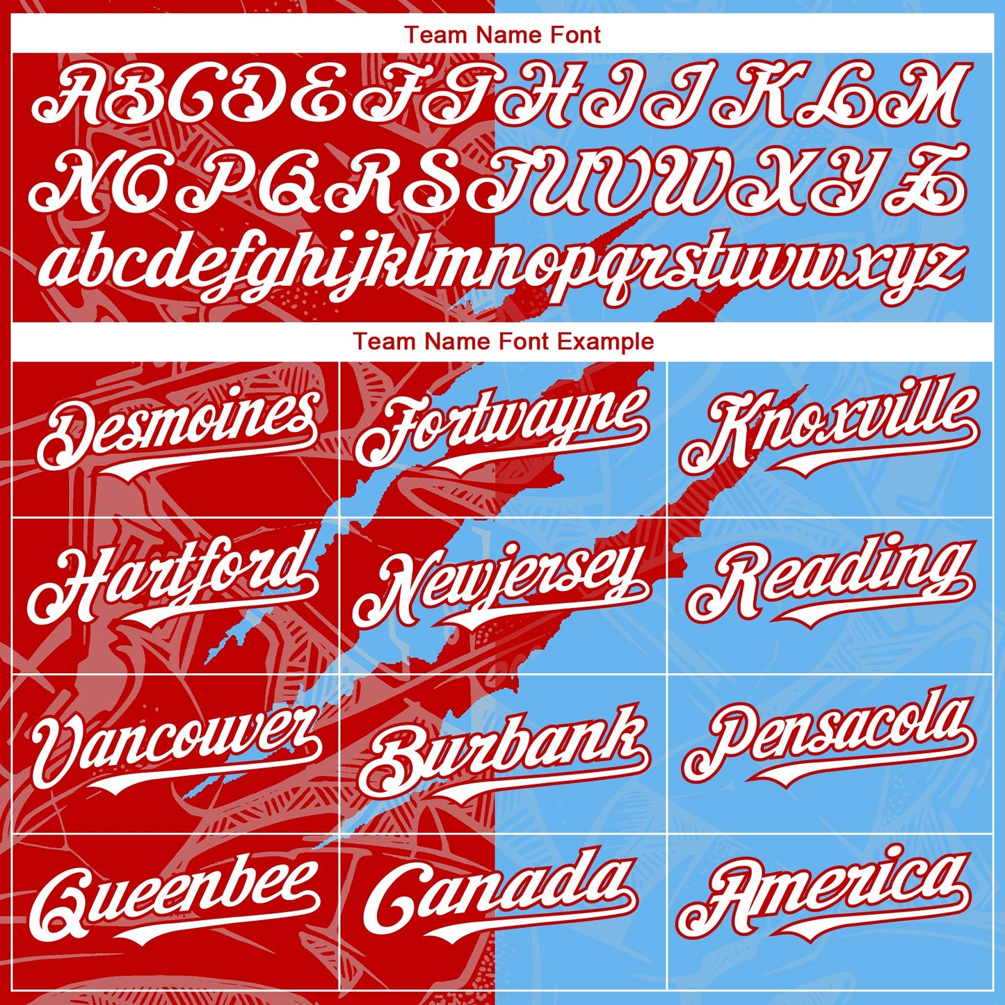 Custom Graffiti Pattern White Sky Blue-Red 3D Scratch Authentic Baseball Jersey view 4