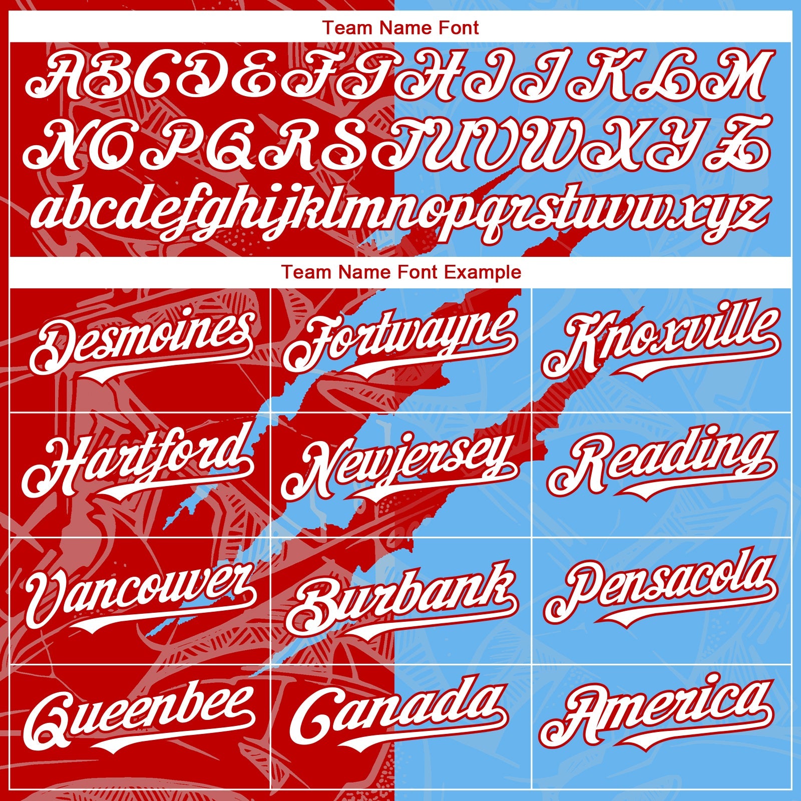 Custom Graffiti Pattern White Sky Blue-Red 3D Scratch Authentic Baseball Jersey view 4