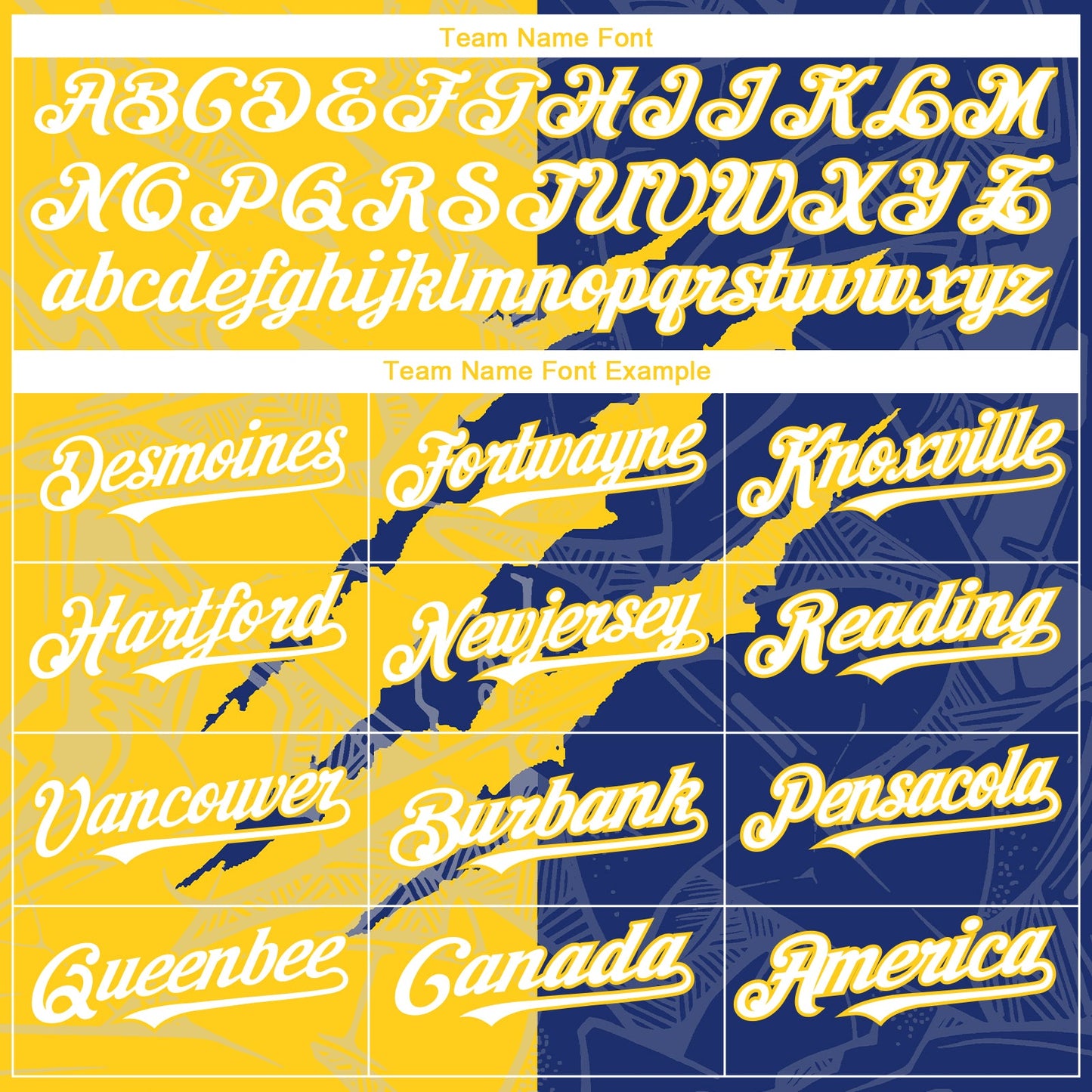 Custom Graffiti Pattern White Royal-Yellow 3D Scratch Authentic Baseball Jersey view 4