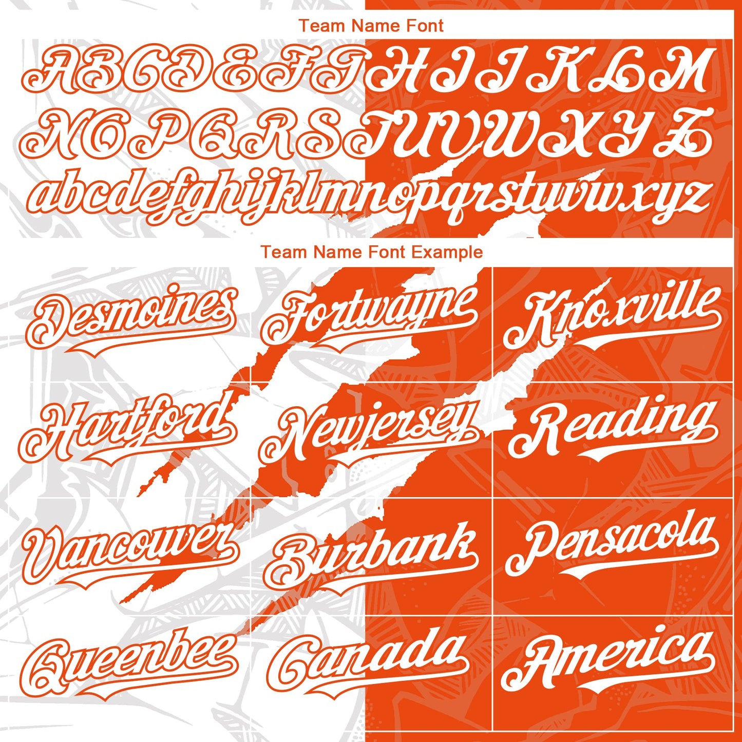 Custom Graffiti Pattern White-Orange 3D Scratch Authentic Baseball Jersey view 4