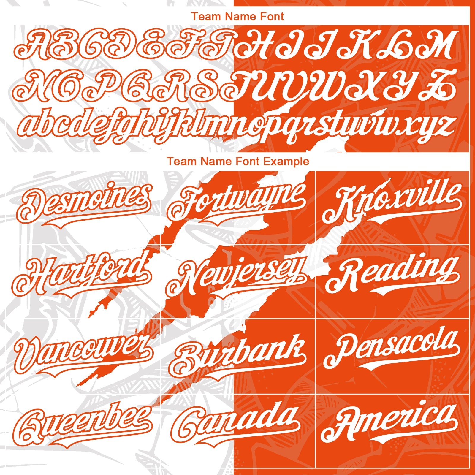 Custom Graffiti Pattern White-Orange 3D Scratch Authentic Baseball Jersey view 4