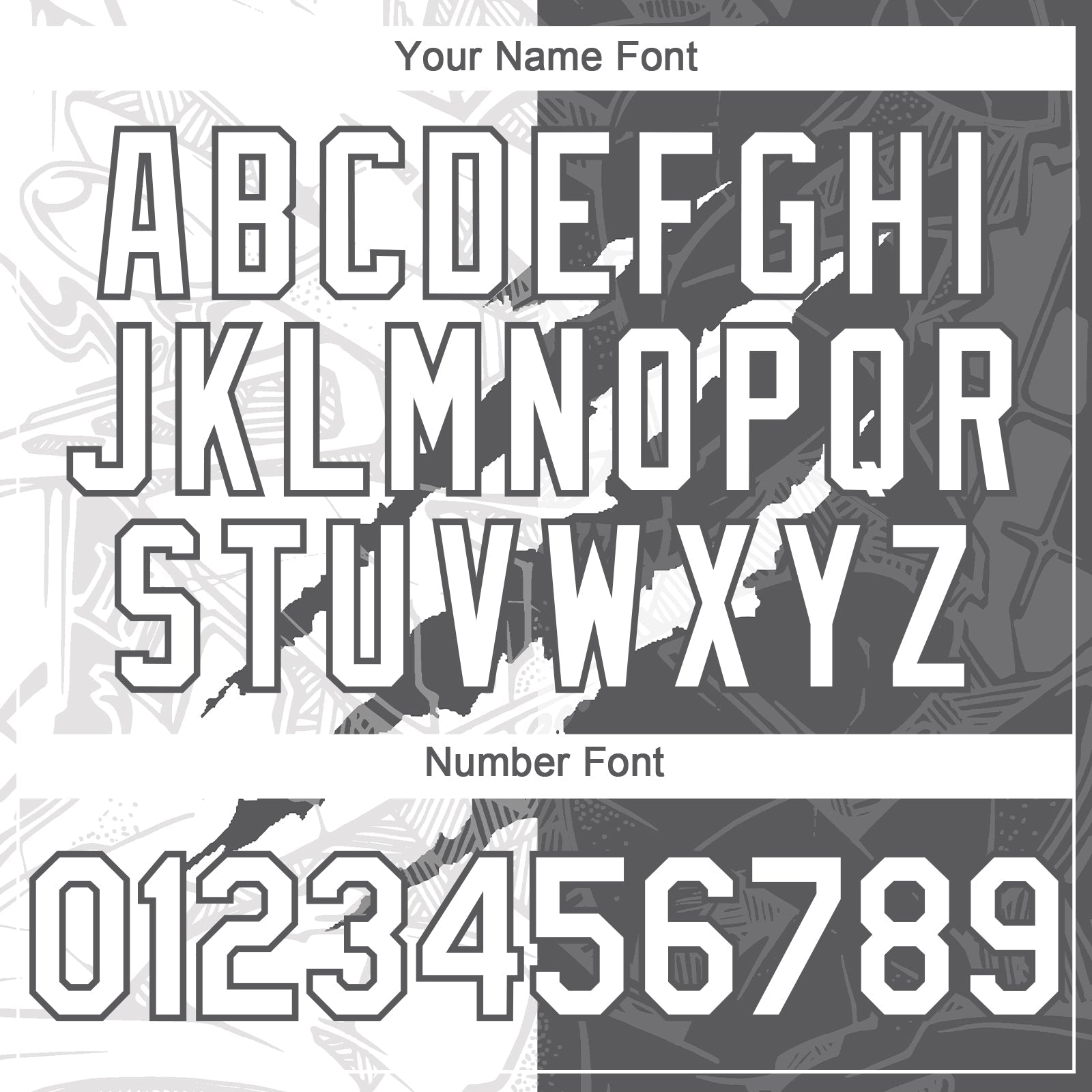 Custom Graffiti Pattern White-Steel Gray 3D Scratch Authentic Baseball Jersey view 5