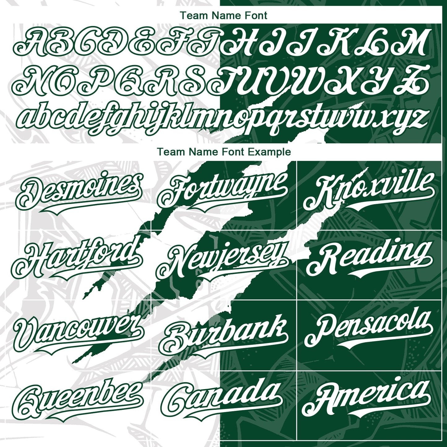 Custom Graffiti Pattern White-Green 3D Scratch Authentic Baseball Jersey view 4