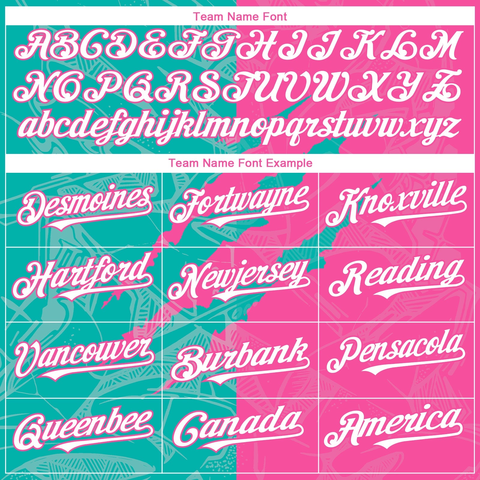Custom Graffiti Pattern White Pink-Aqua 3D Scratch Authentic Baseball Jersey view 4