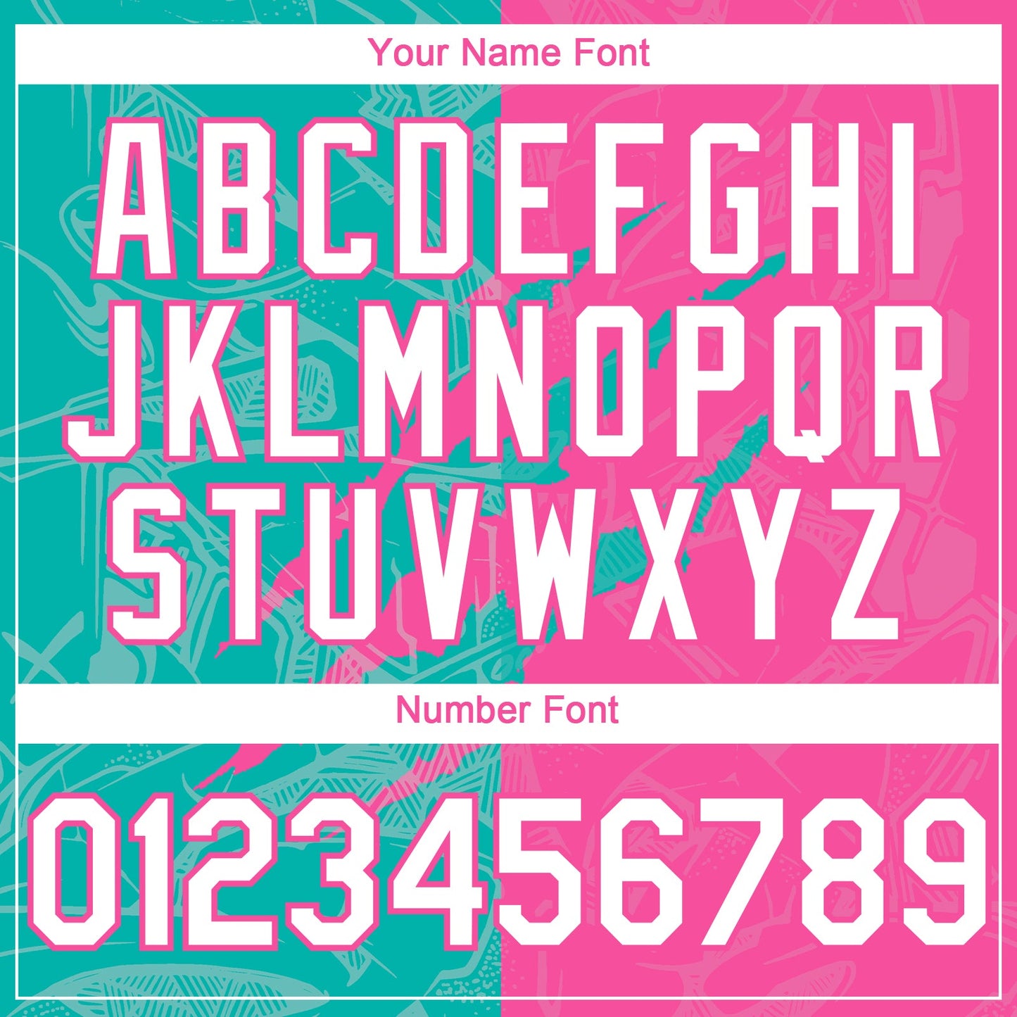 Custom Graffiti Pattern White Pink-Aqua 3D Scratch Authentic Baseball Jersey view 5