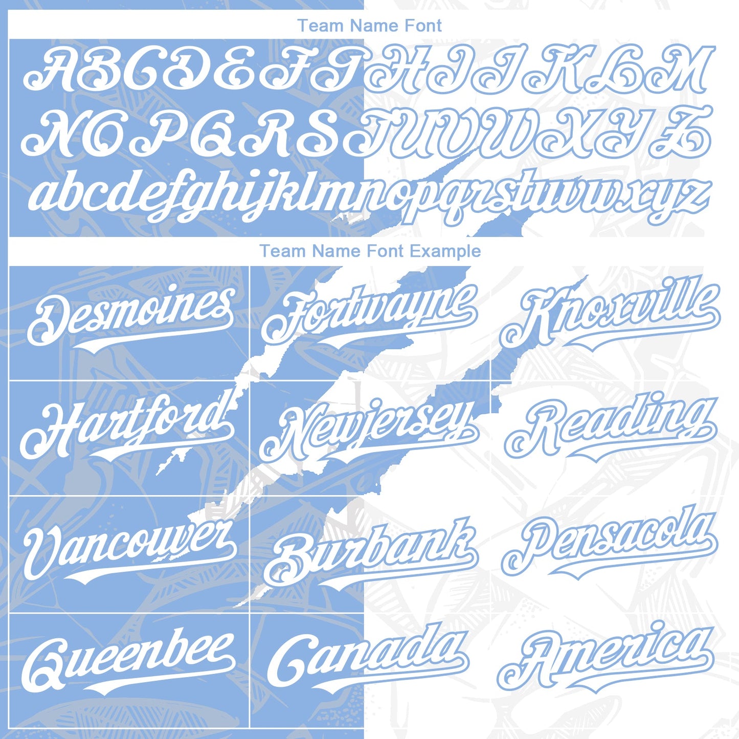 Custom Graffiti Pattern White-Light Blue 3D Scratch Authentic Baseball Jersey view 4