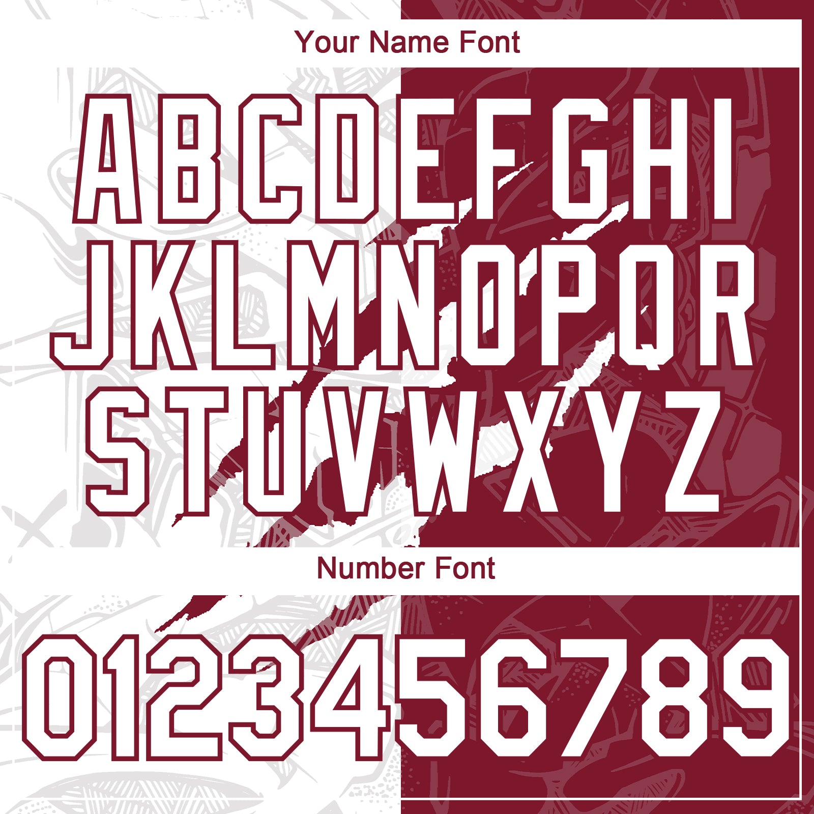 Custom Graffiti Pattern White-Crimson 3D Scratch Authentic Baseball Jersey view 5