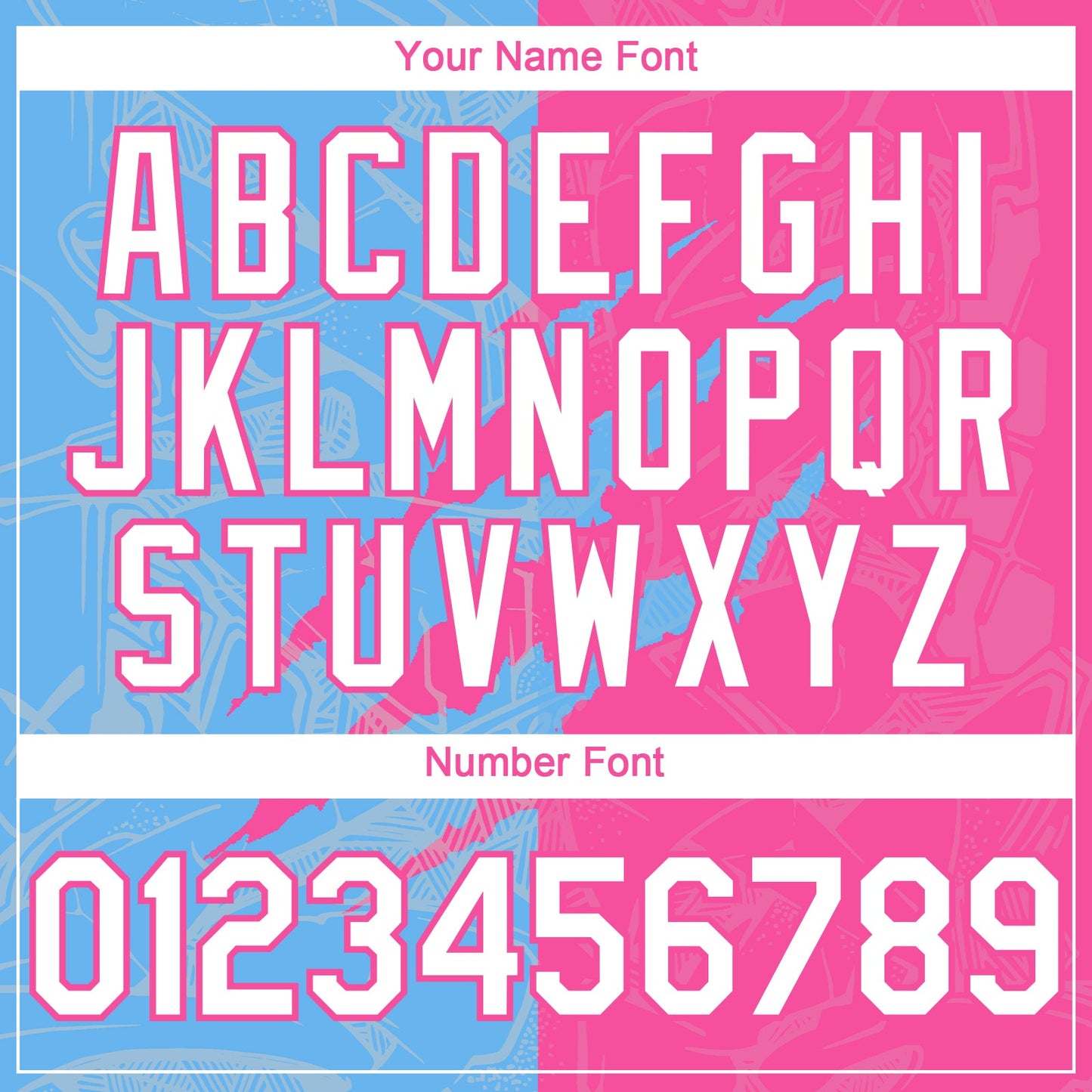 Custom Graffiti Pattern White Pink-Sky Blue 3D Scratch Authentic Baseball Jersey view 5
