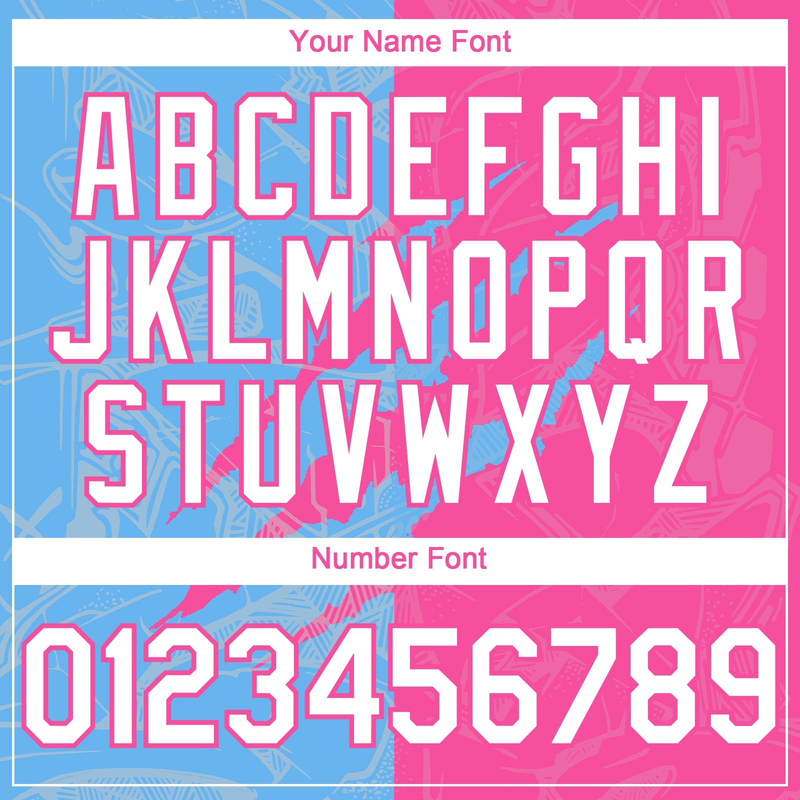 Custom Graffiti Pattern White Pink-Sky Blue 3D Scratch Authentic Baseball Jersey view 5
