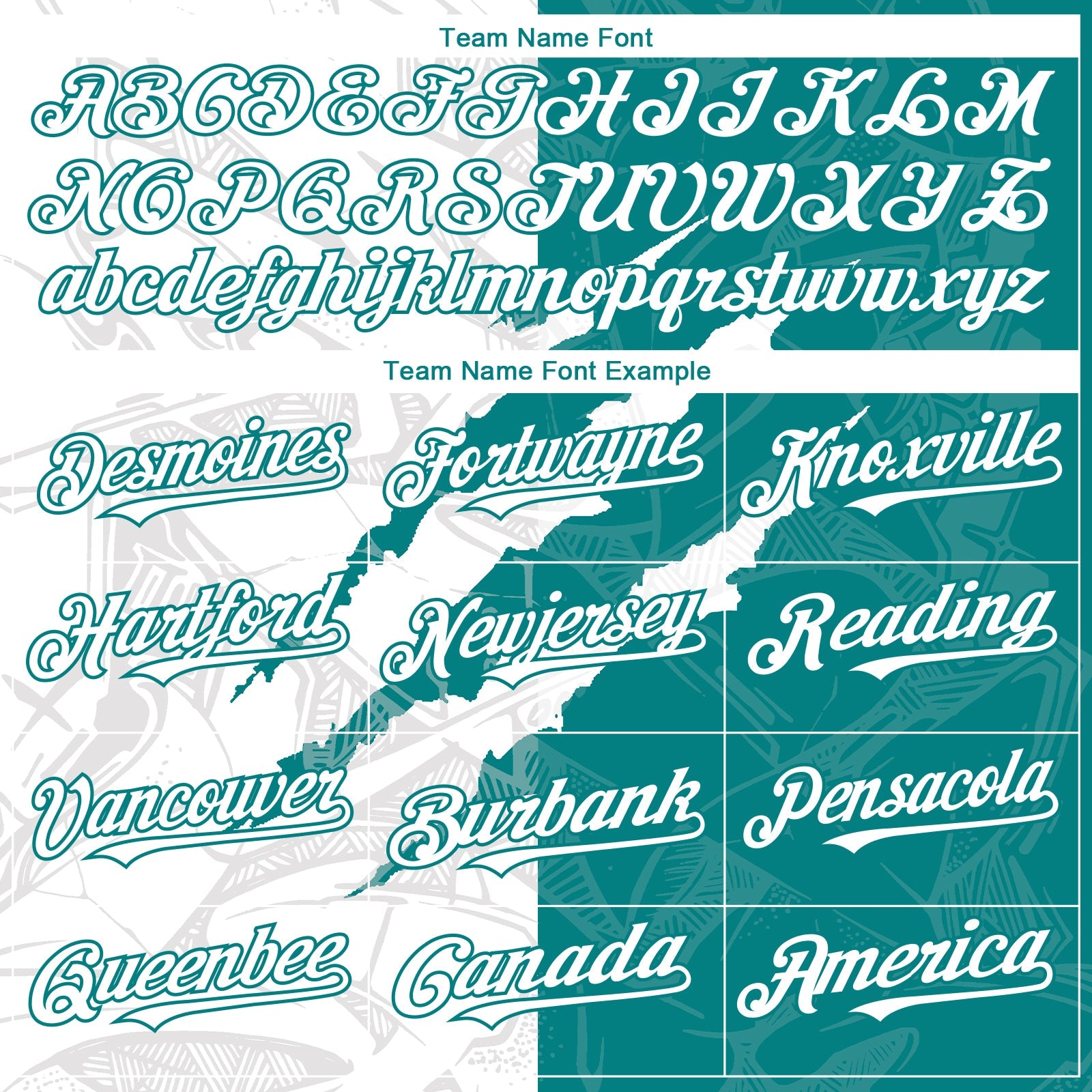 Custom Graffiti Pattern White-Teal 3D Scratch Authentic Baseball Jersey view 4