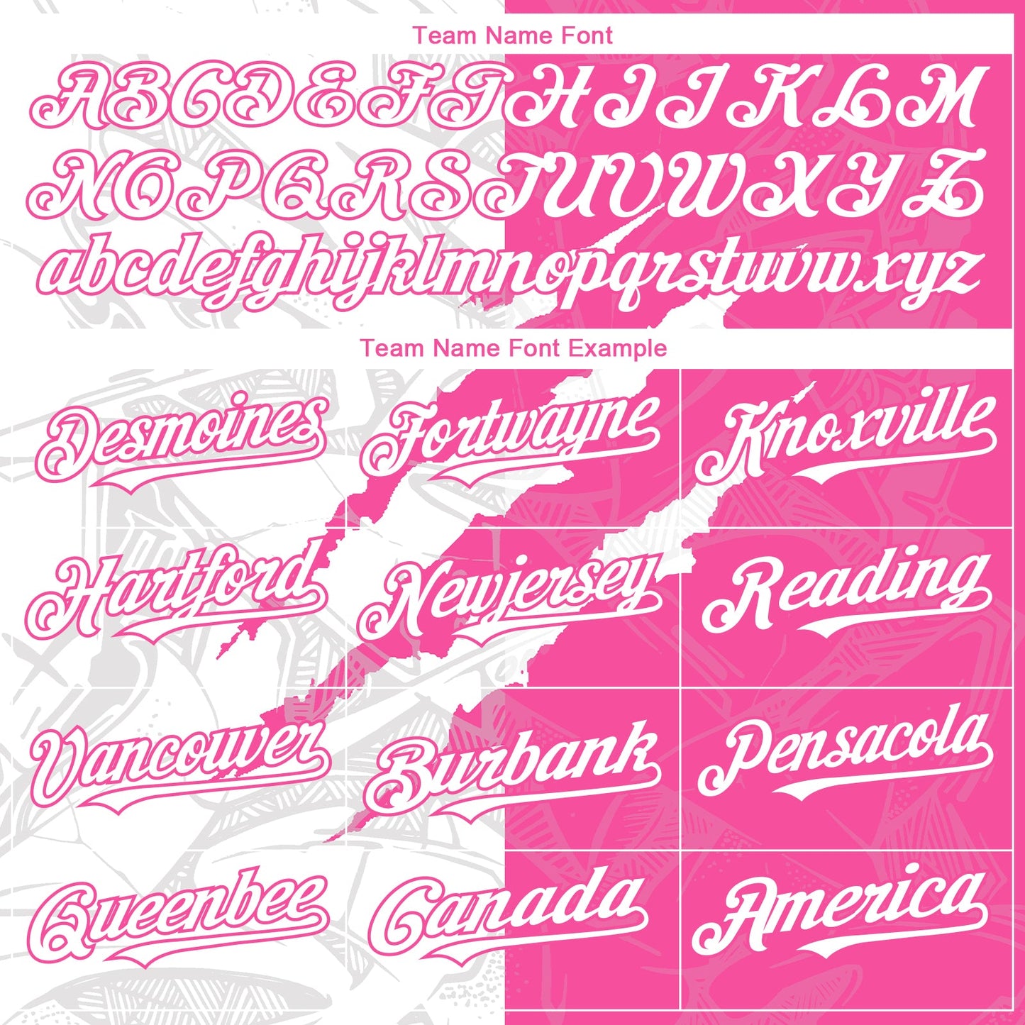 Custom Graffiti Pattern White-Pink 3D Scratch Authentic Baseball Jersey view 4