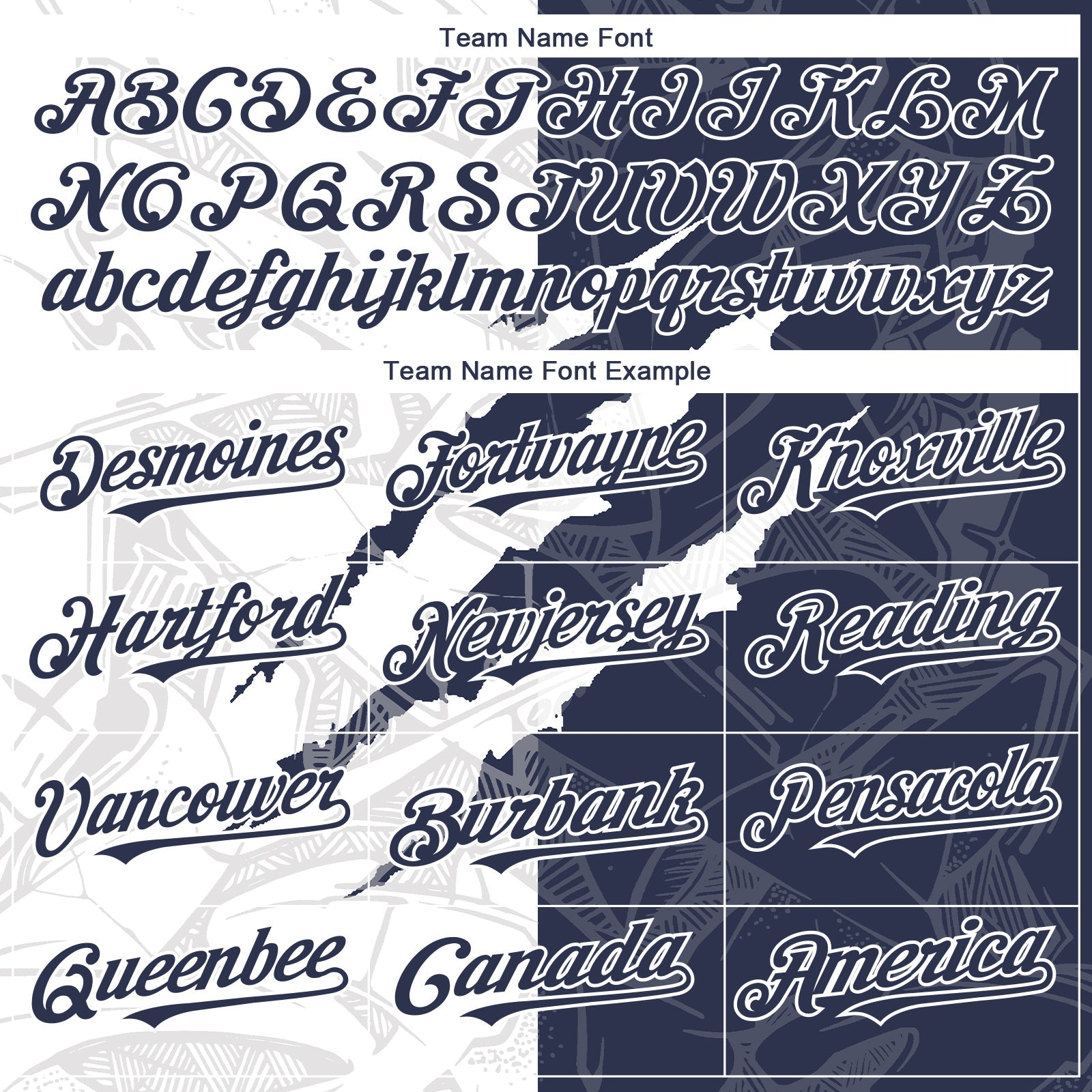 Custom Graffiti Pattern Navy-White 3D Scratch Authentic Baseball Jersey view 4