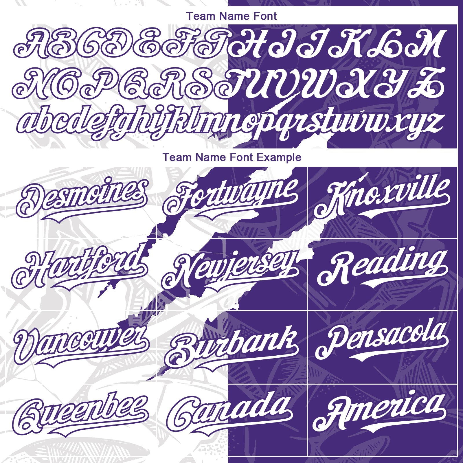 Custom Graffiti Pattern White-Purple 3D Scratch Authentic Baseball Jersey view 4