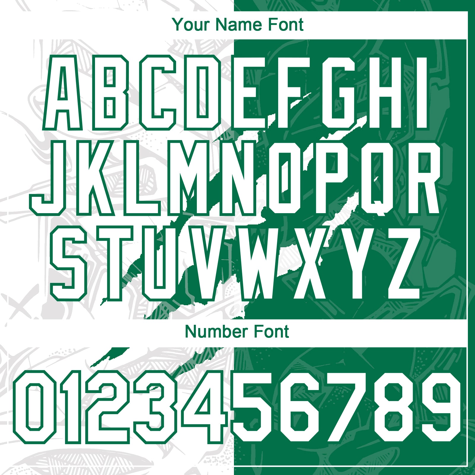 Custom Graffiti Pattern White-Kelly Green 3D Scratch Authentic Baseball Jersey view 5