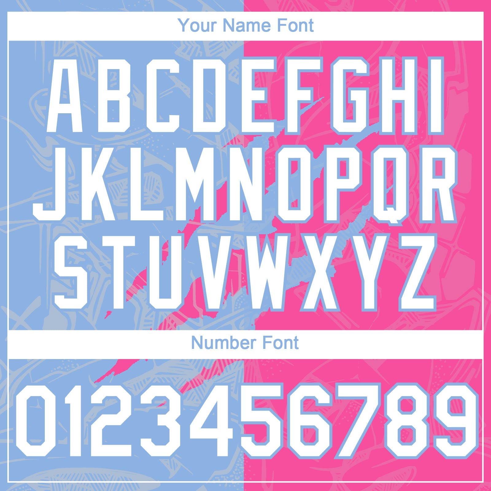 Custom Graffiti Pattern White Pink-Light Blue 3D Scratch Authentic Baseball Jersey view 5