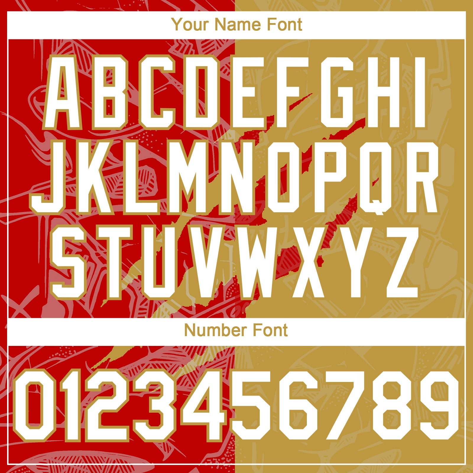 Custom Graffiti Pattern White Old Gold-Red 3D Scratch Authentic Baseball Jersey view 5