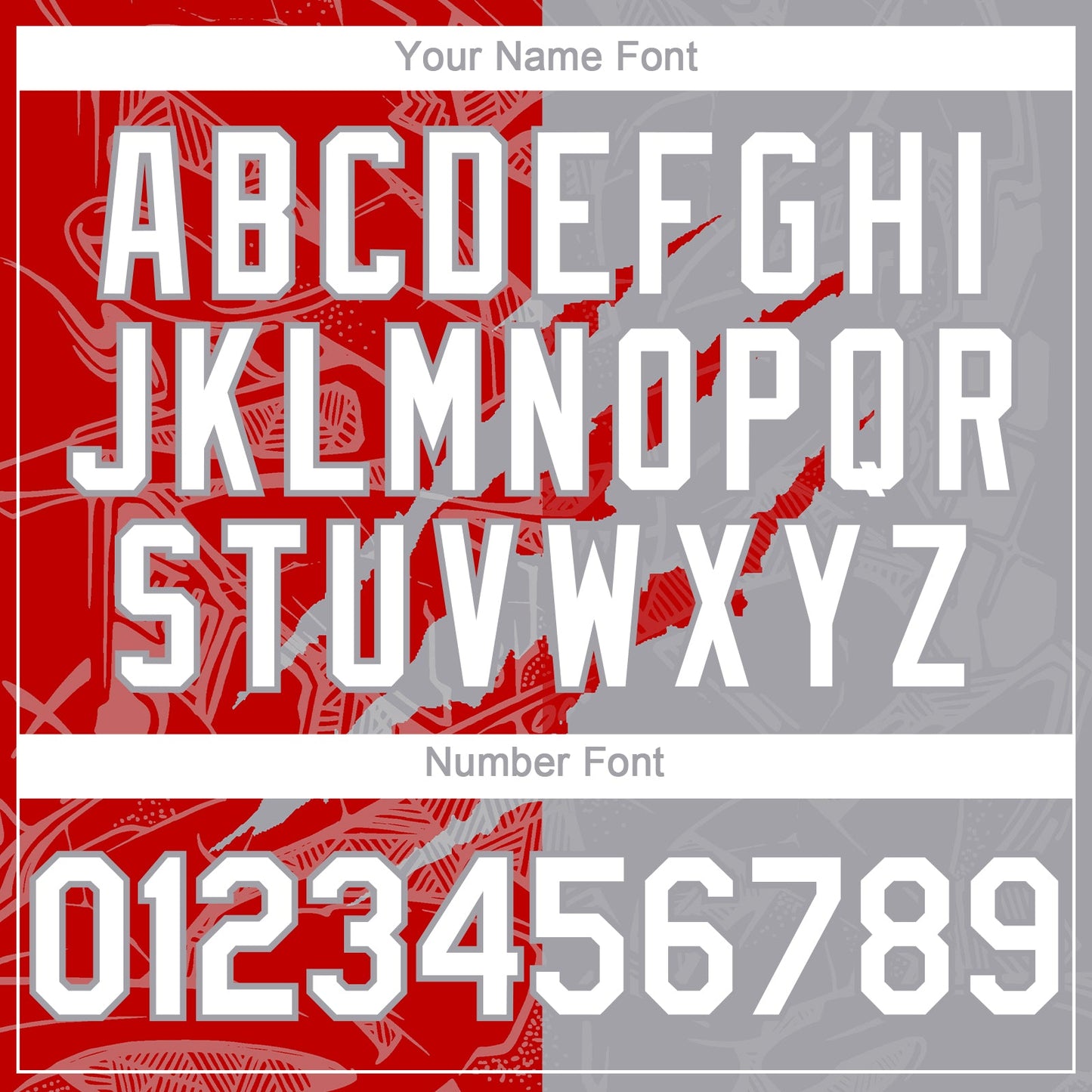 Custom Graffiti Pattern White Gray-Red 3D Scratch Authentic Baseball Jersey view 5