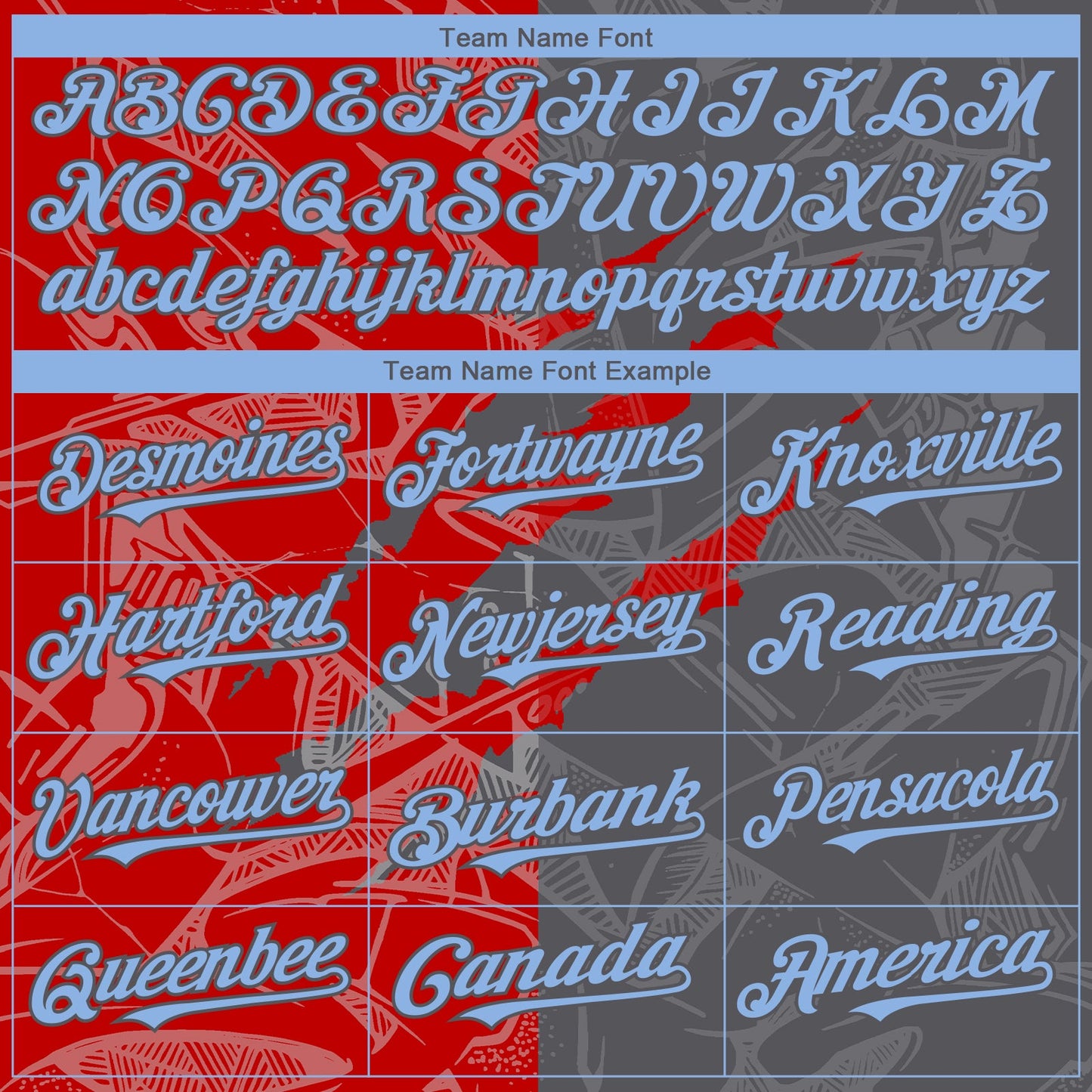 Custom Graffiti Pattern Light Blue Steel Gray-Red 3D Scratch Authentic Baseball Jersey view 4