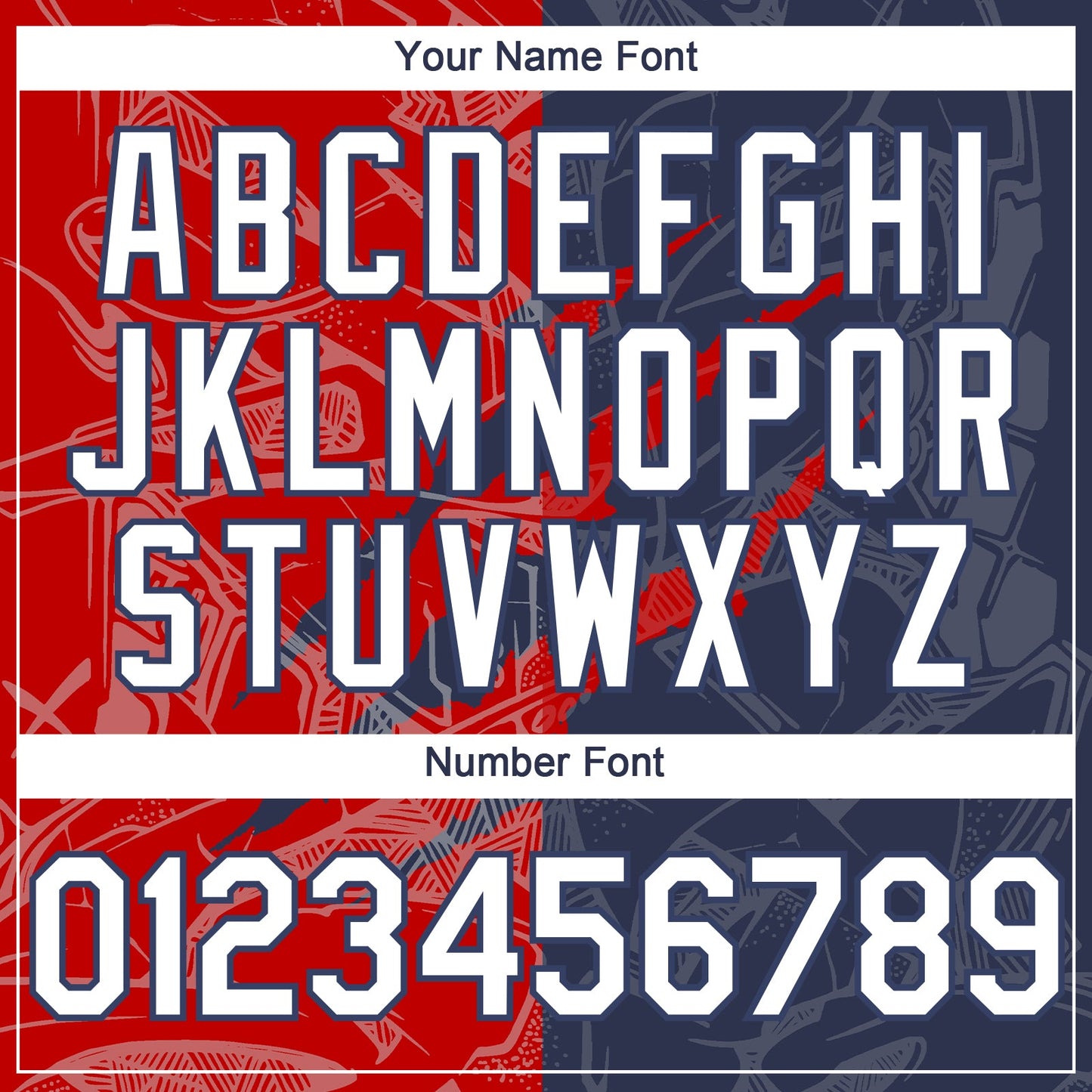 Custom Graffiti Pattern White Navy-Red 3D Scratch Authentic Baseball Jersey view 5