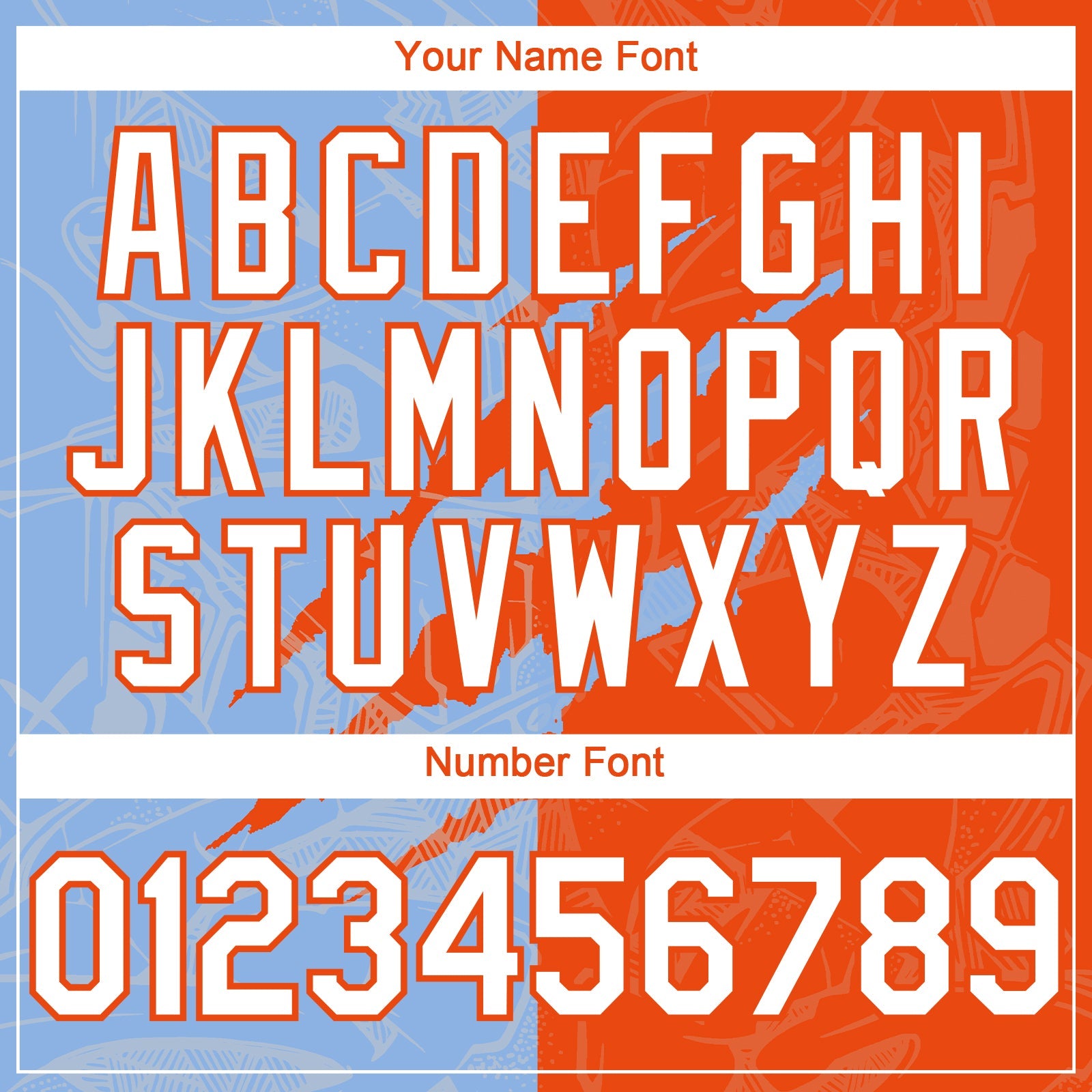 Custom Graffiti Pattern White Orange-Light Blue 3D Scratch Authentic Baseball Jersey view 5