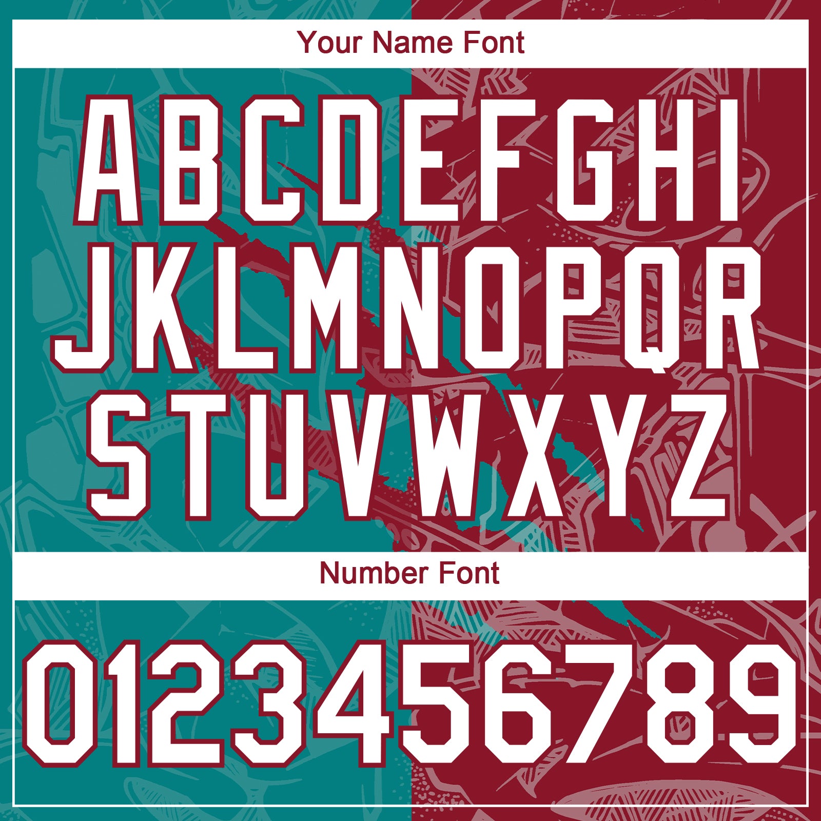 Custom Graffiti Pattern White Teal-Crimson 3D Scratch Authentic Baseball Jersey view 5