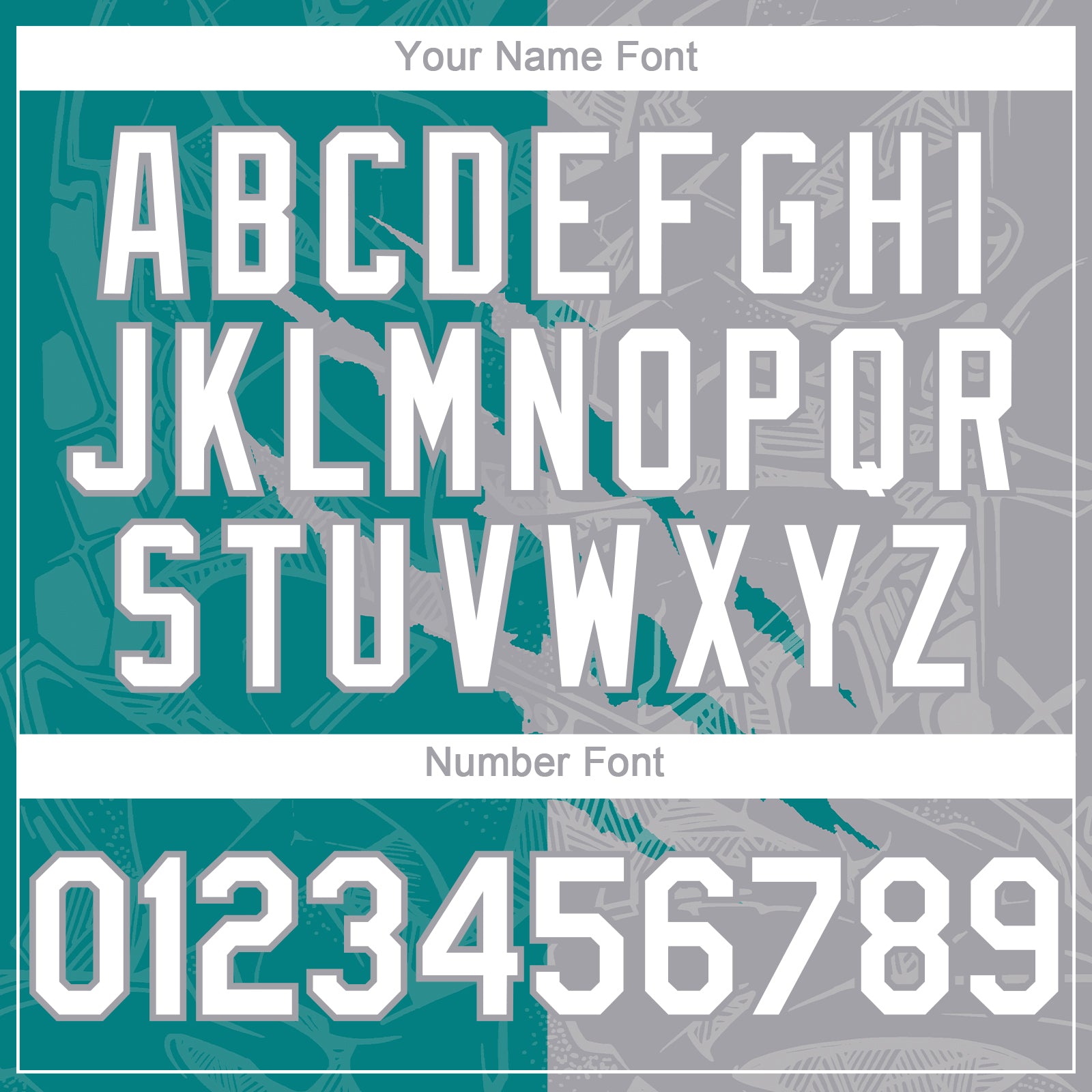 Custom Graffiti Pattern White Teal-Gray 3D Scratch Authentic Baseball Jersey view 5