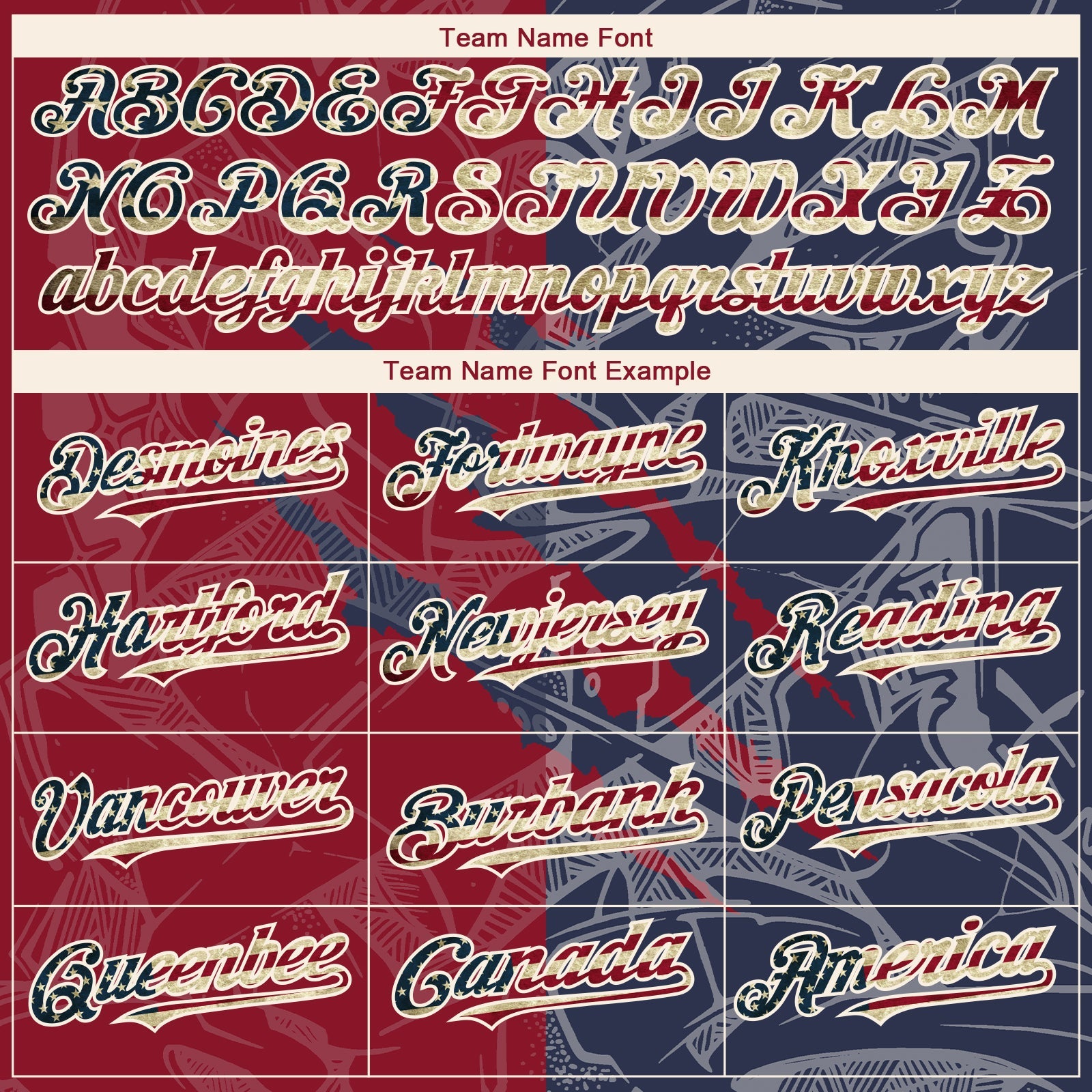 Custom Graffiti Pattern Vintage USA Flag Navy Crimson-Cream 3D Scratch Authentic Baseball Jersey view 4