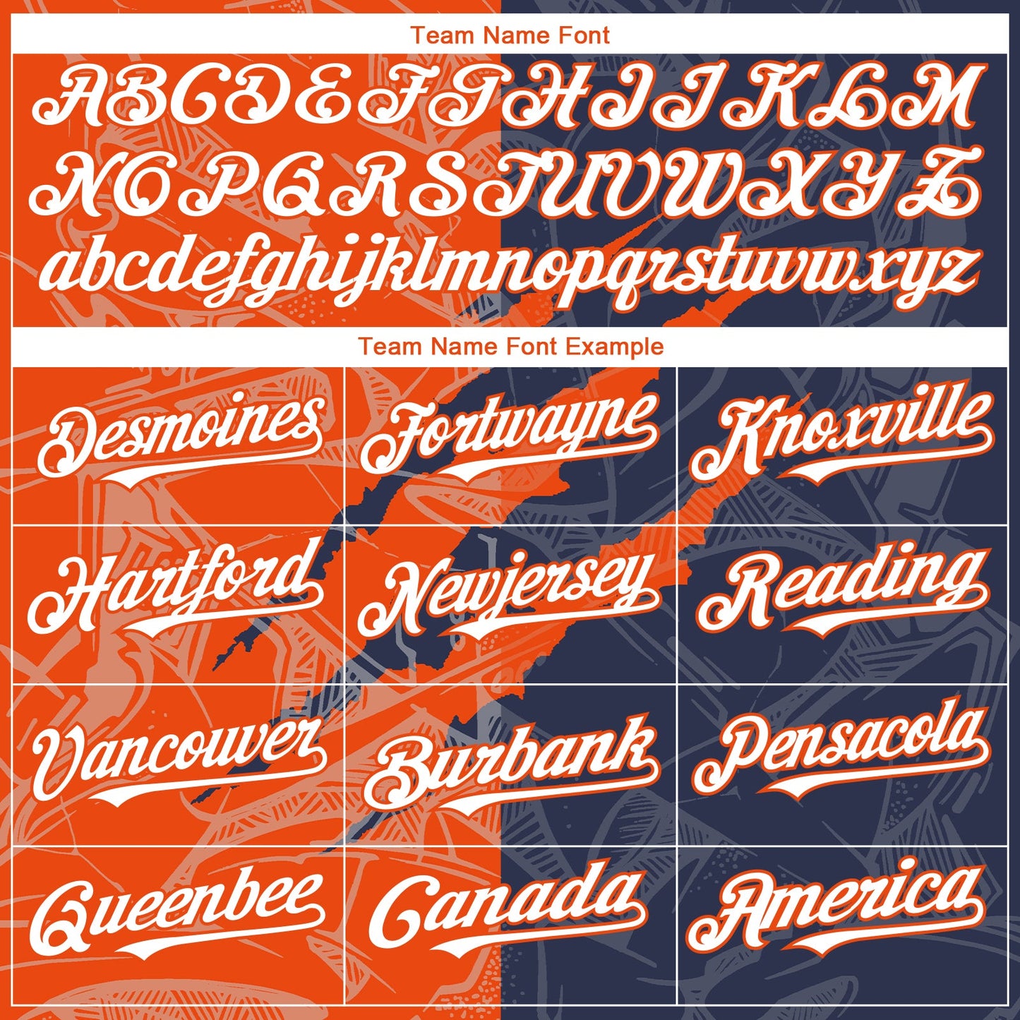 Custom Graffiti Pattern White Navy-Orange 3D Scratch Authentic Baseball Jersey view 4