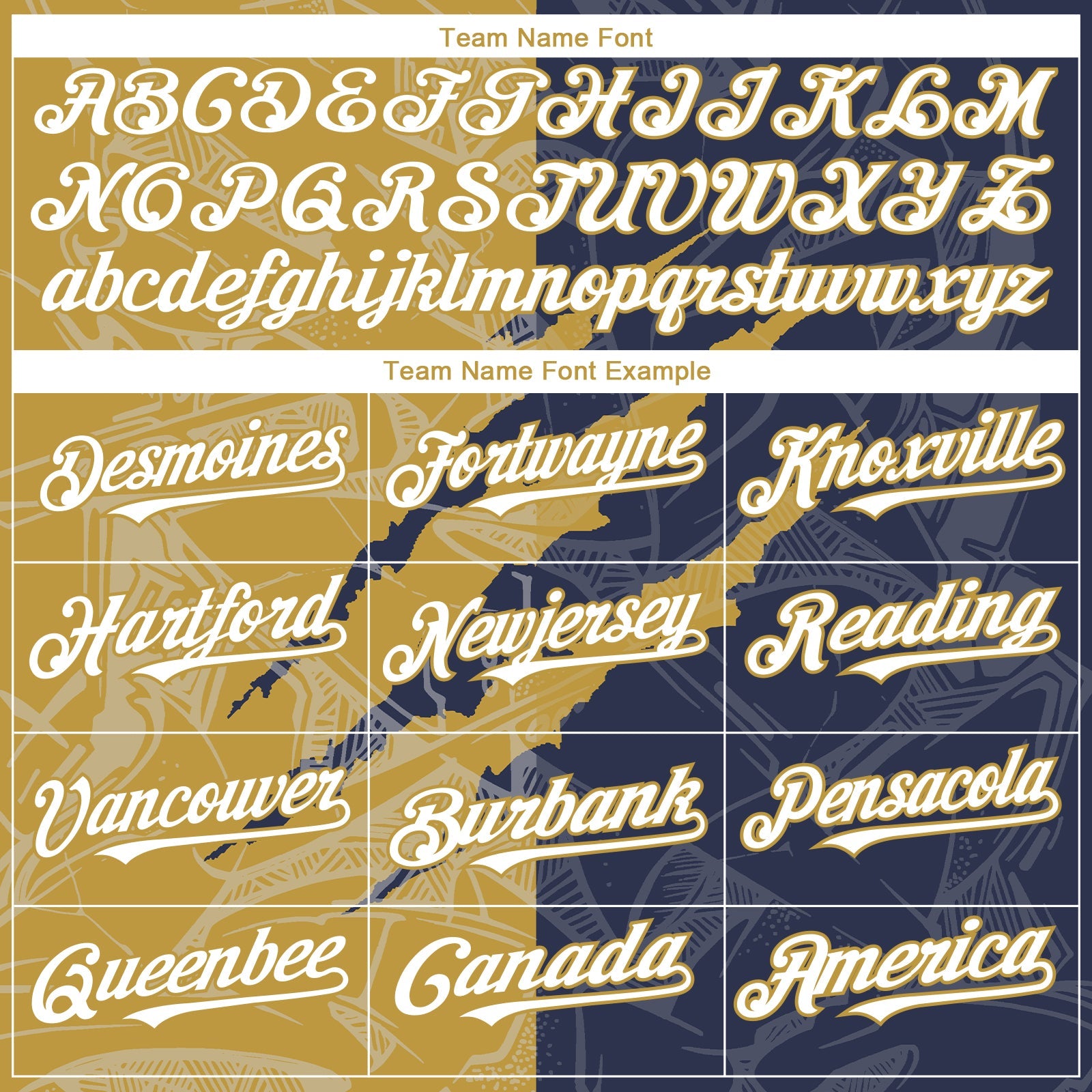 Custom Graffiti Pattern White Navy-Old Gold 3D Scratch Authentic Baseball Jersey view 4