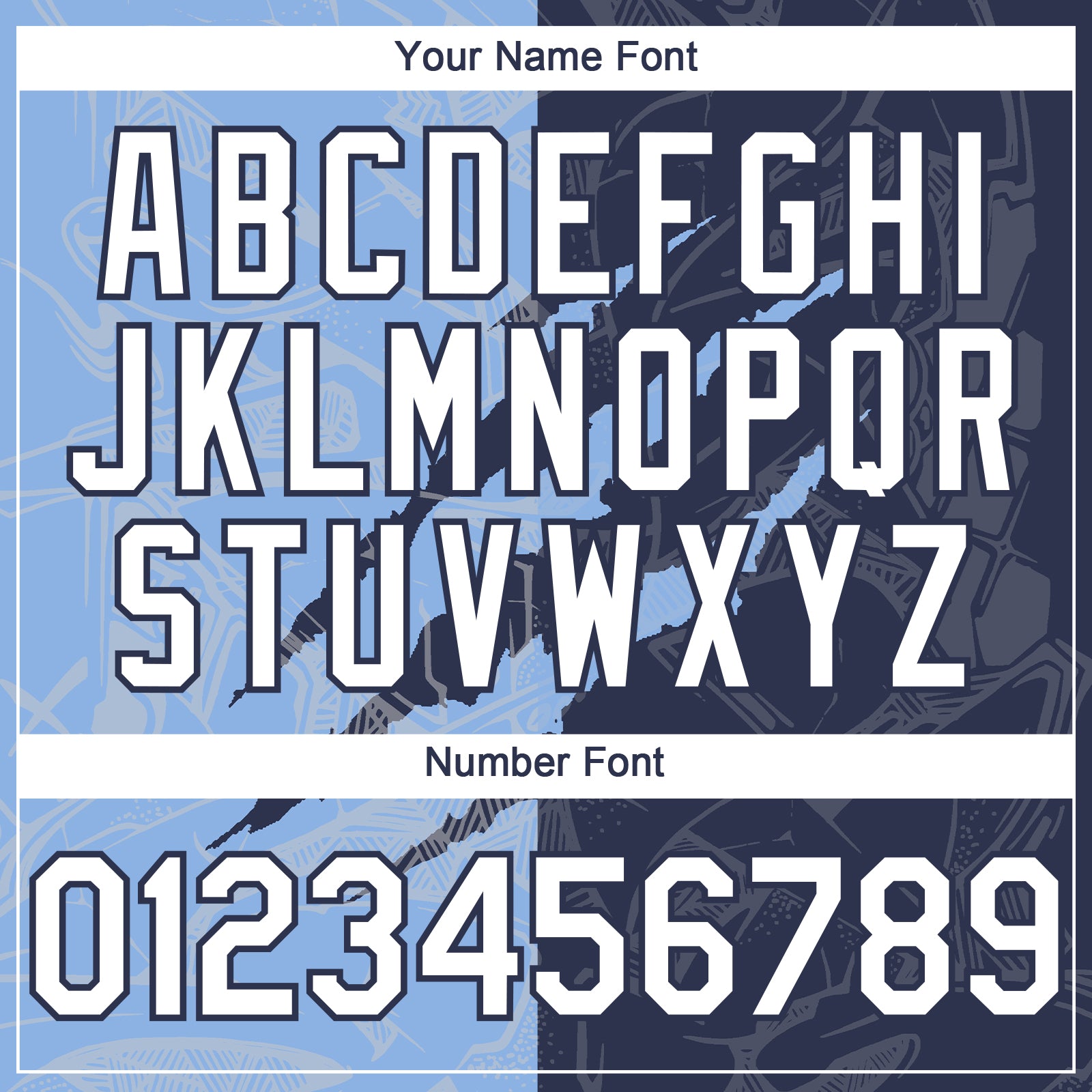 Custom Graffiti Pattern White Navy-Light Blue 3D Scratch Authentic Baseball Jersey view 5