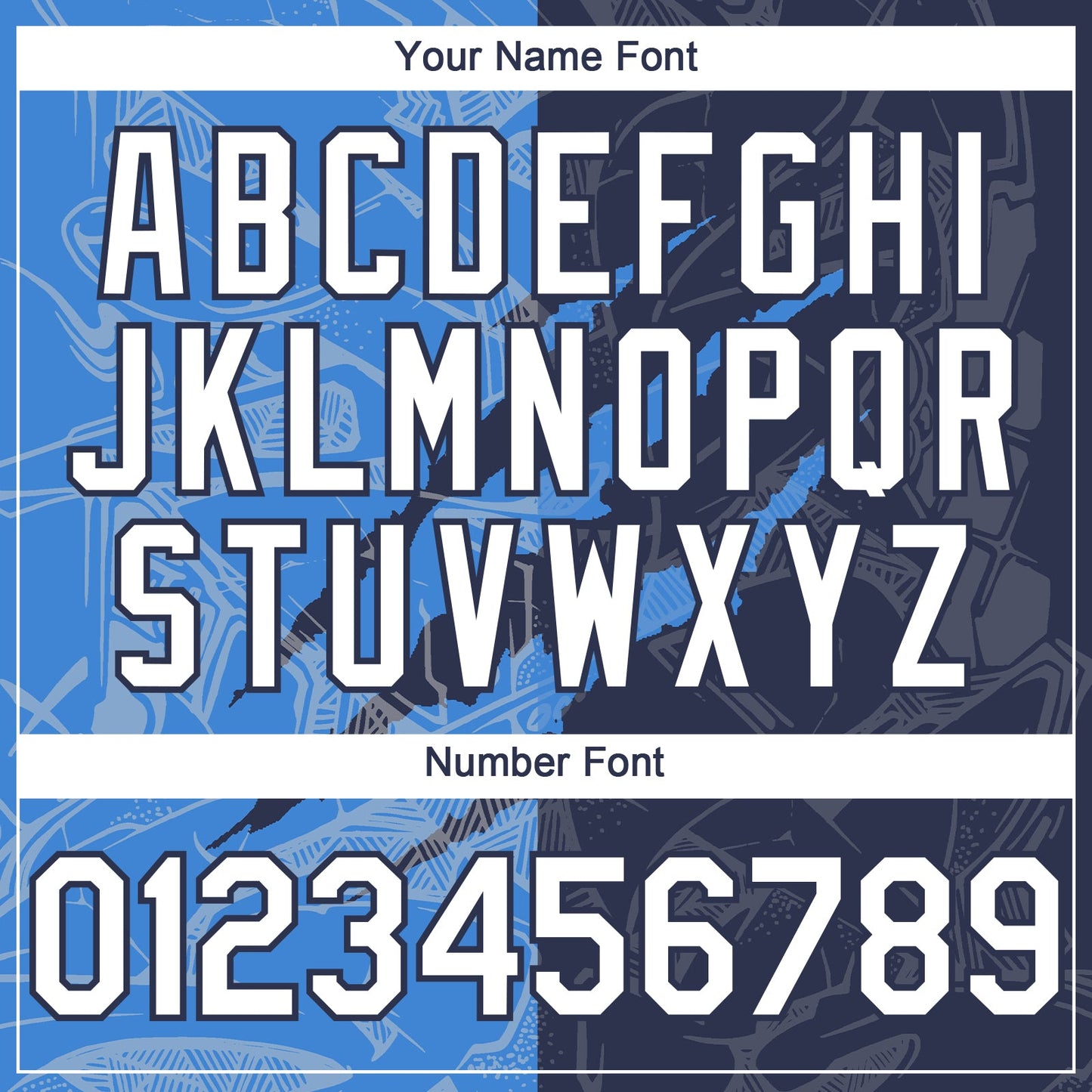 Custom Graffiti Pattern White Navy-Electric Blue 3D Scratch Authentic Baseball Jersey view 5