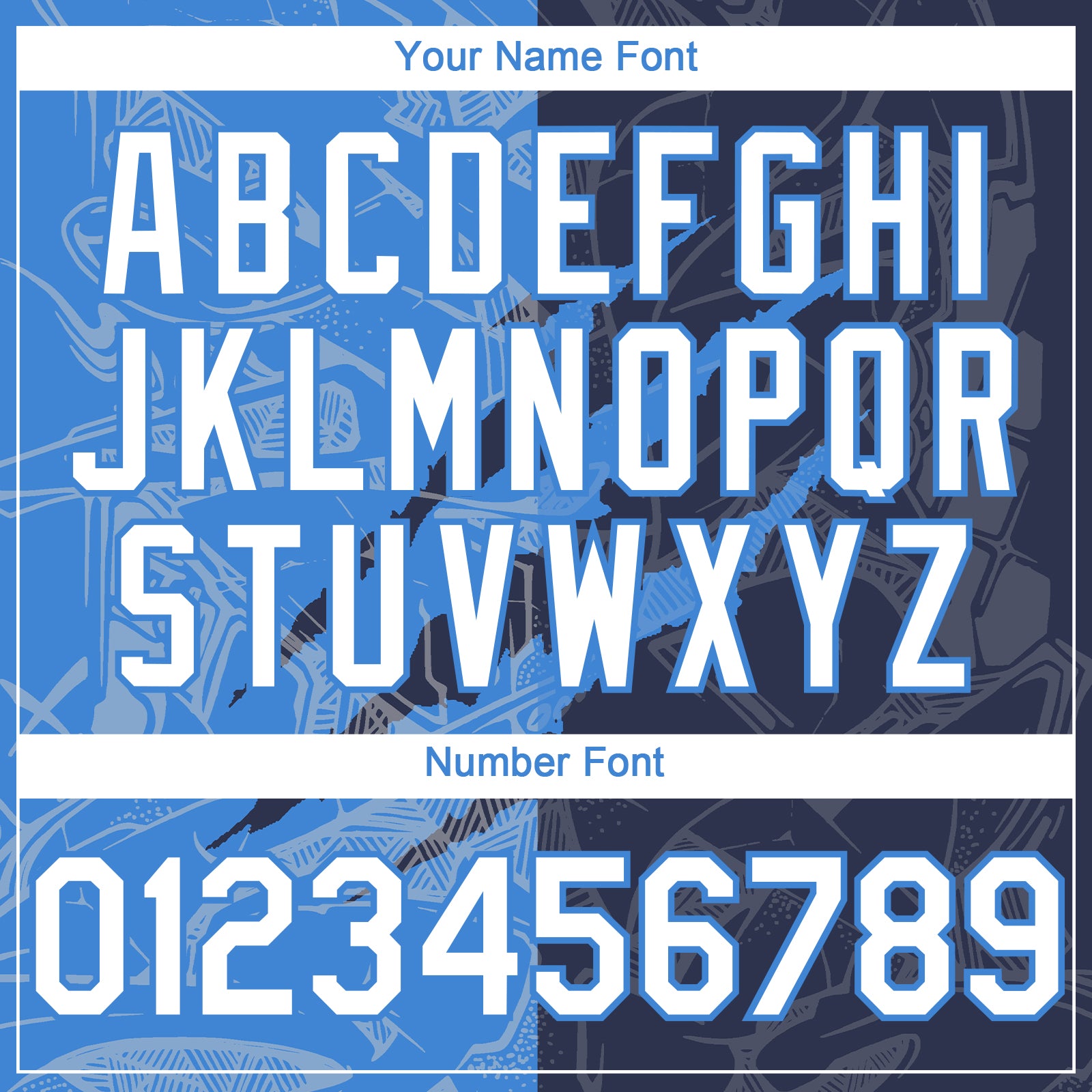 Custom Graffiti Pattern White Navy-Electric Blue 3D Scratch Authentic Baseball Jersey view 5