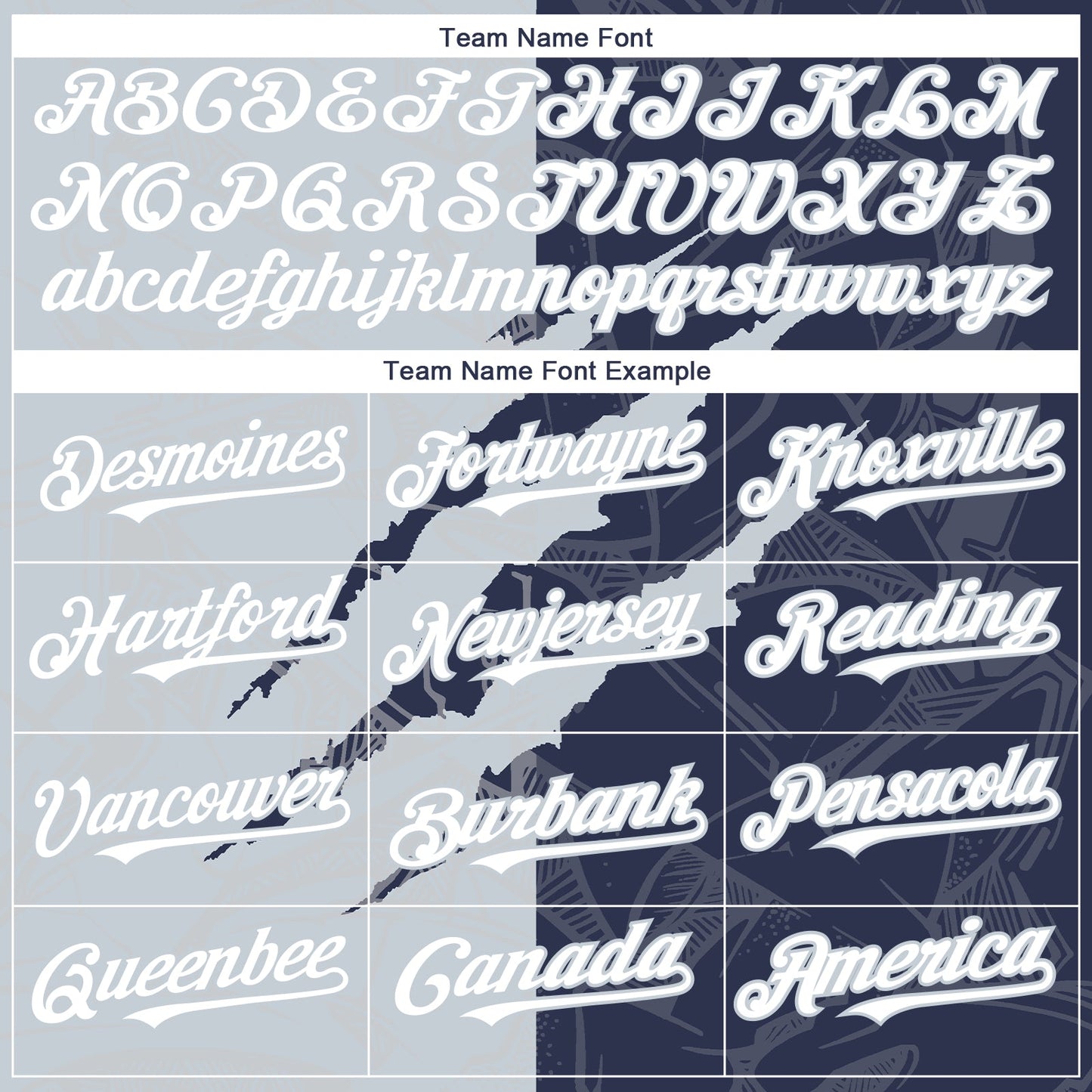 Custom Graffiti Pattern White Navy-Silver 3D Scratch Authentic Baseball Jersey view 4