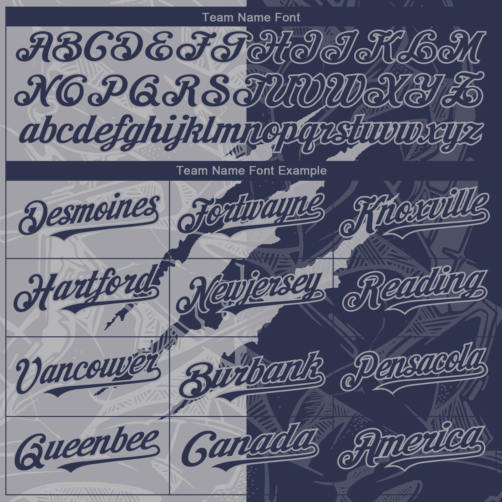 Custom Graffiti Pattern Navy-Gray 3D Scratch Authentic Baseball Jersey view 4