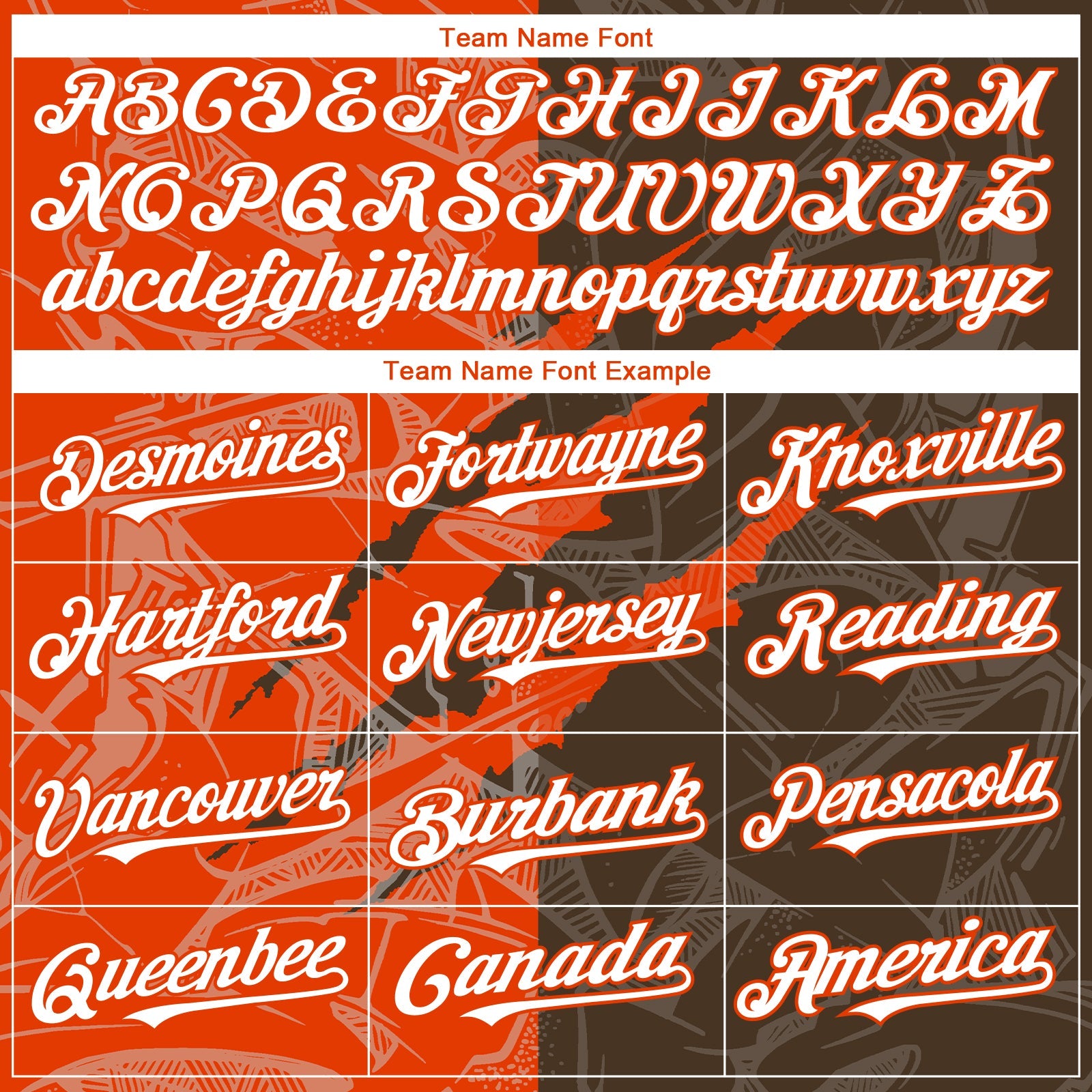 Custom Graffiti Pattern White Brown-Orange 3D Scratch Authentic Baseball Jersey view 4