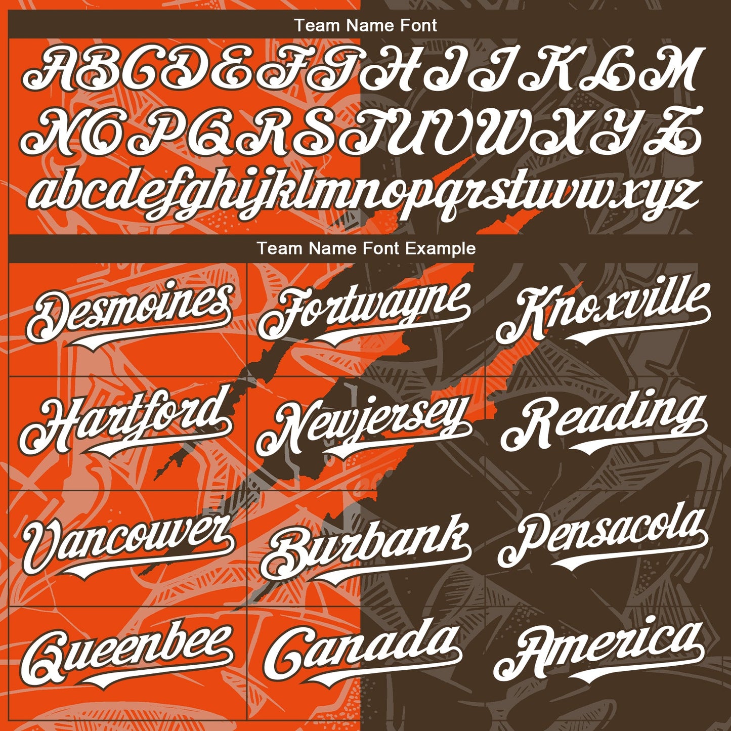 Custom Graffiti Pattern White Brown-Orange 3D Scratch Authentic Baseball Jersey view 4