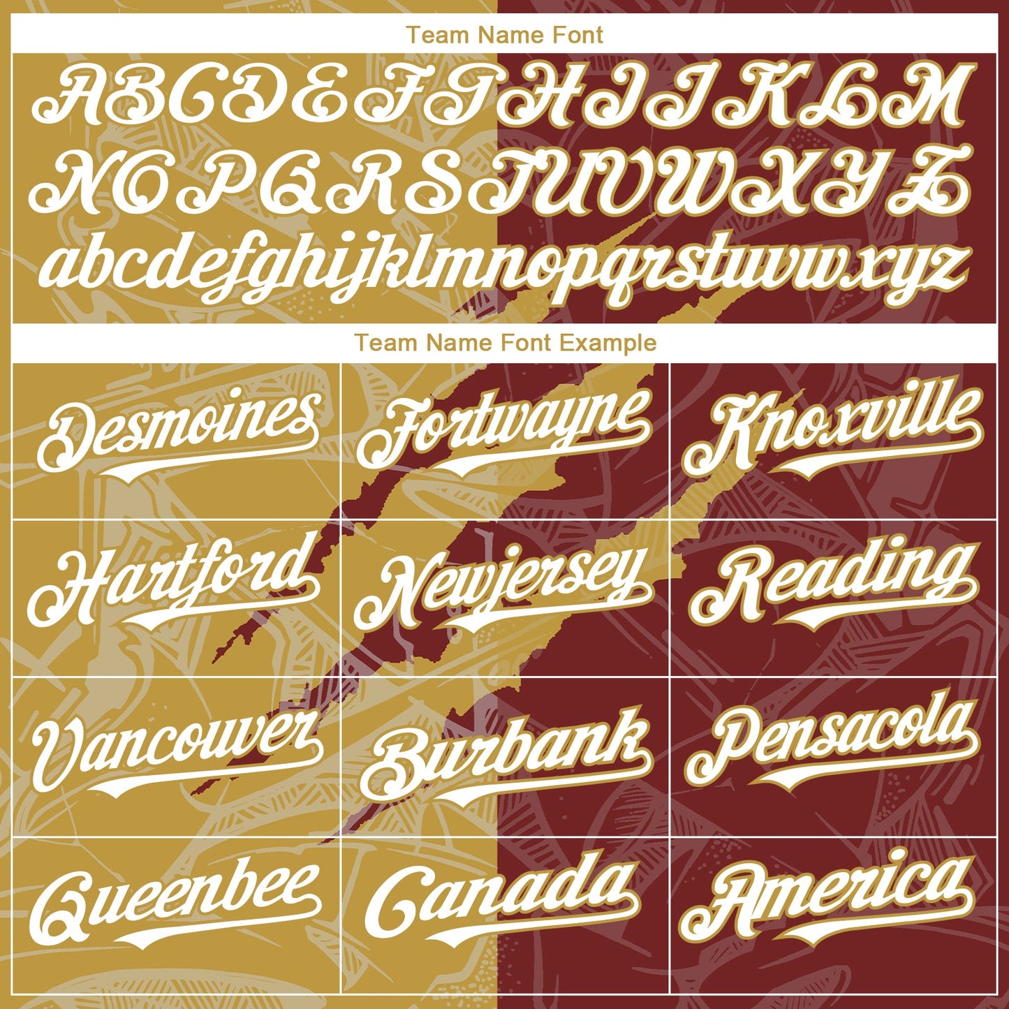Custom Graffiti Pattern White Burgundy-Old Gold 3D Scratch Authentic Baseball Jersey view 4