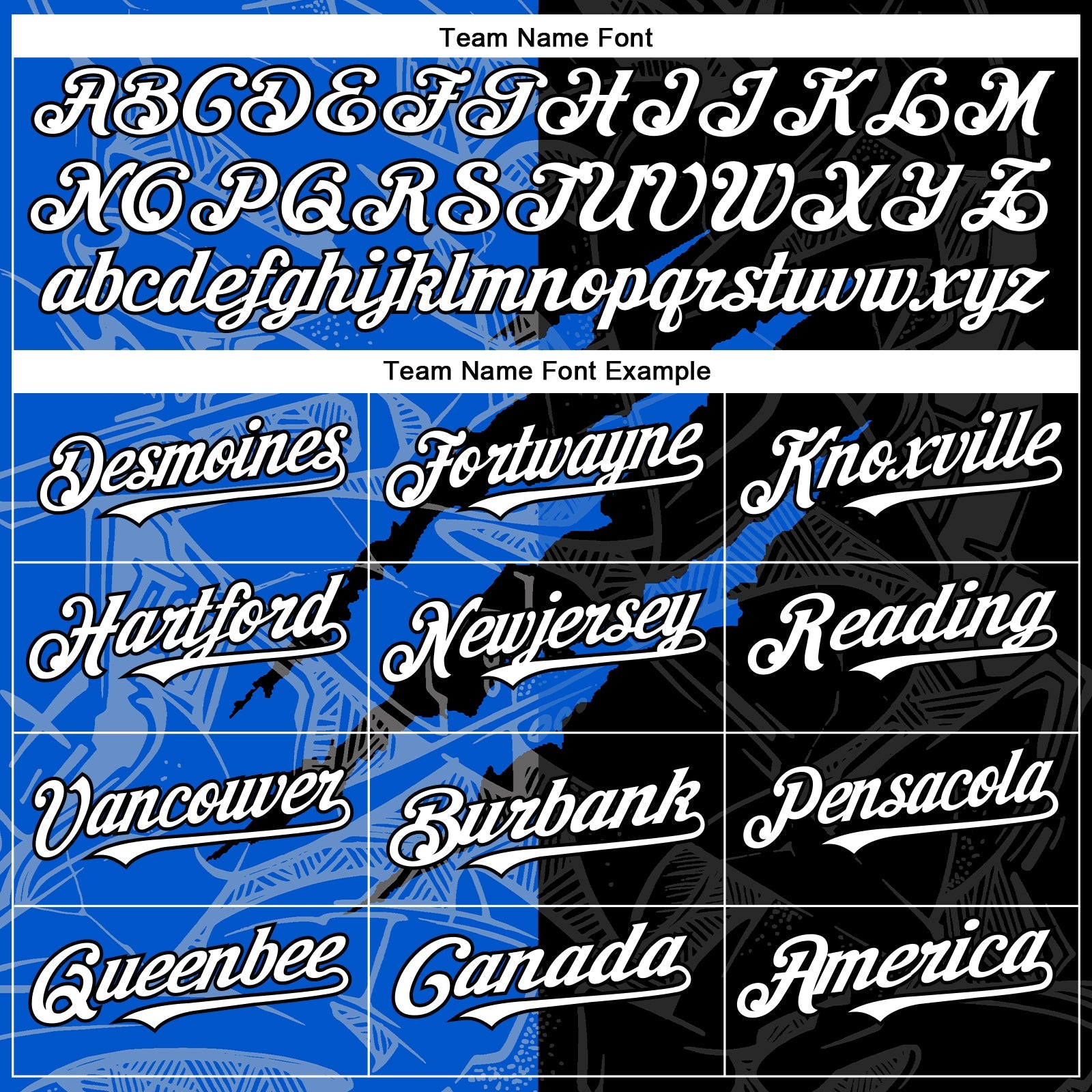 Custom Graffiti Pattern White Black-Thunder Blue 3D Scratch Authentic Baseball Jersey view 4