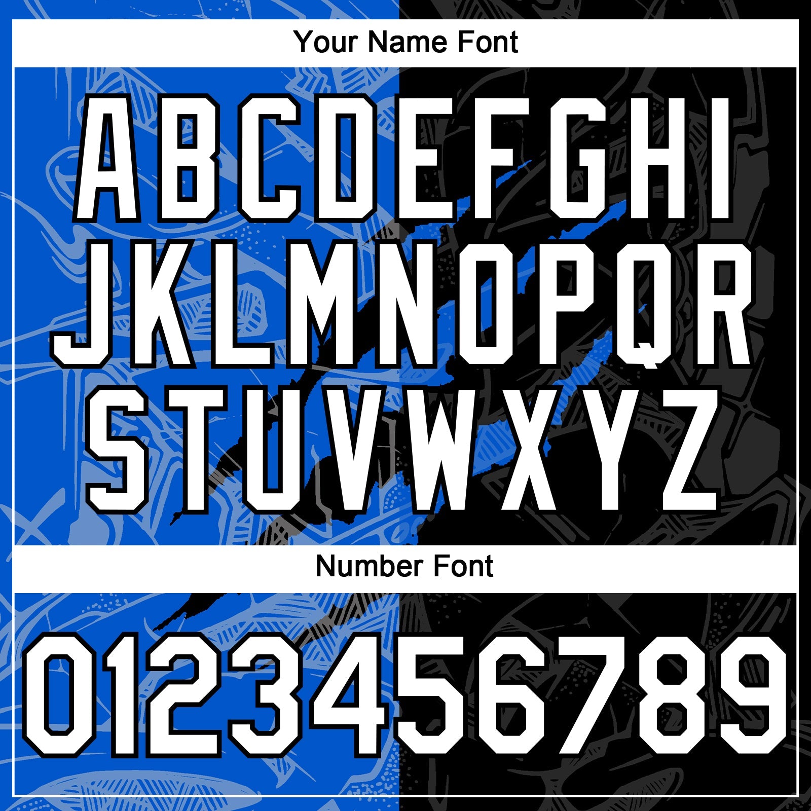 Custom Graffiti Pattern White Black-Thunder Blue 3D Scratch Authentic Baseball Jersey view 5