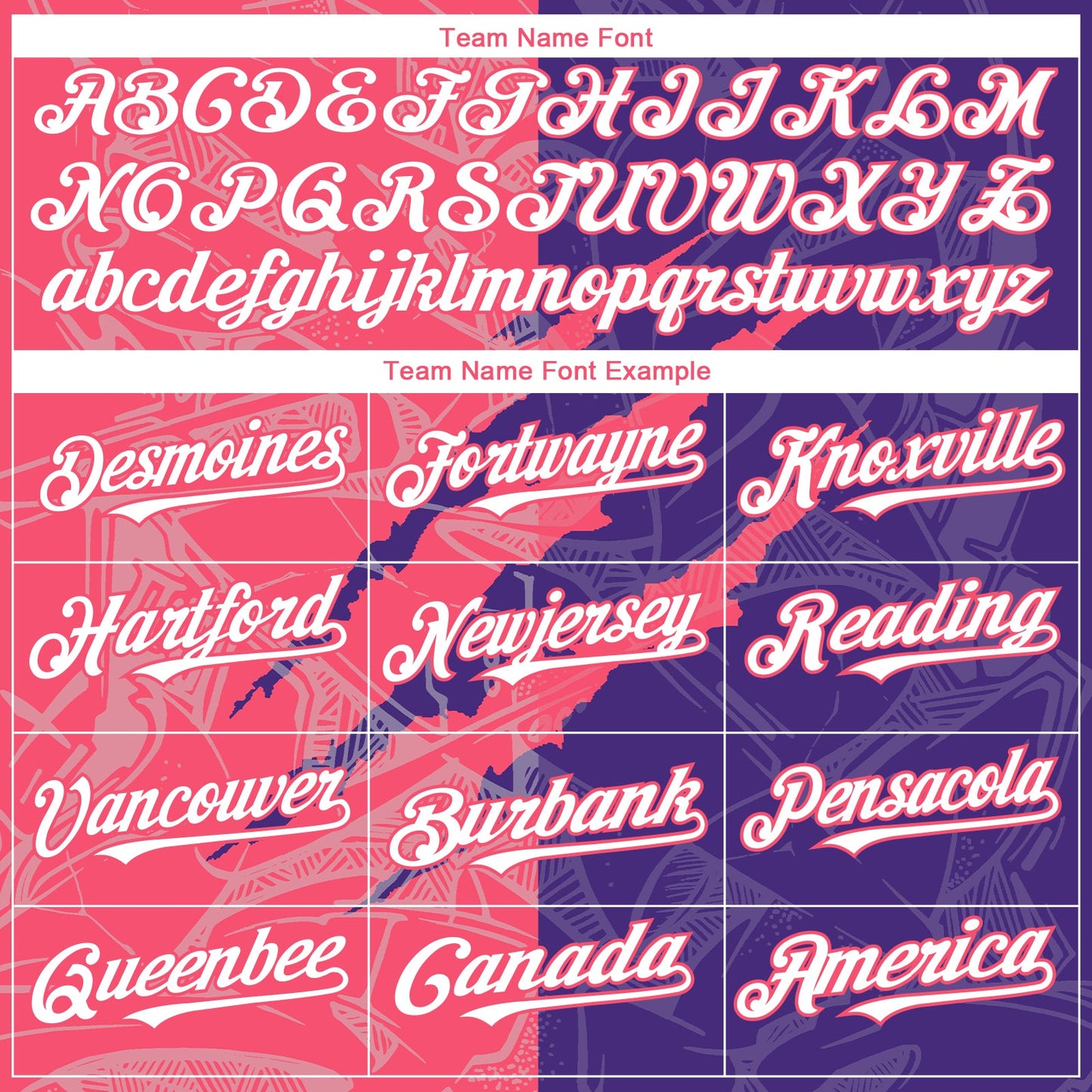 Custom Graffiti Pattern White Purple-Neon Pink 3D Scratch Authentic Baseball Jersey view 4