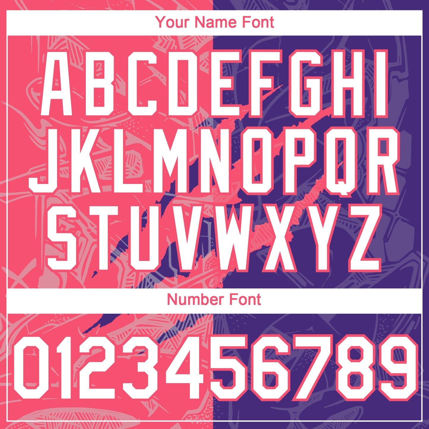 Custom Graffiti Pattern White Purple-Neon Pink 3D Scratch Authentic Baseball Jersey view 5