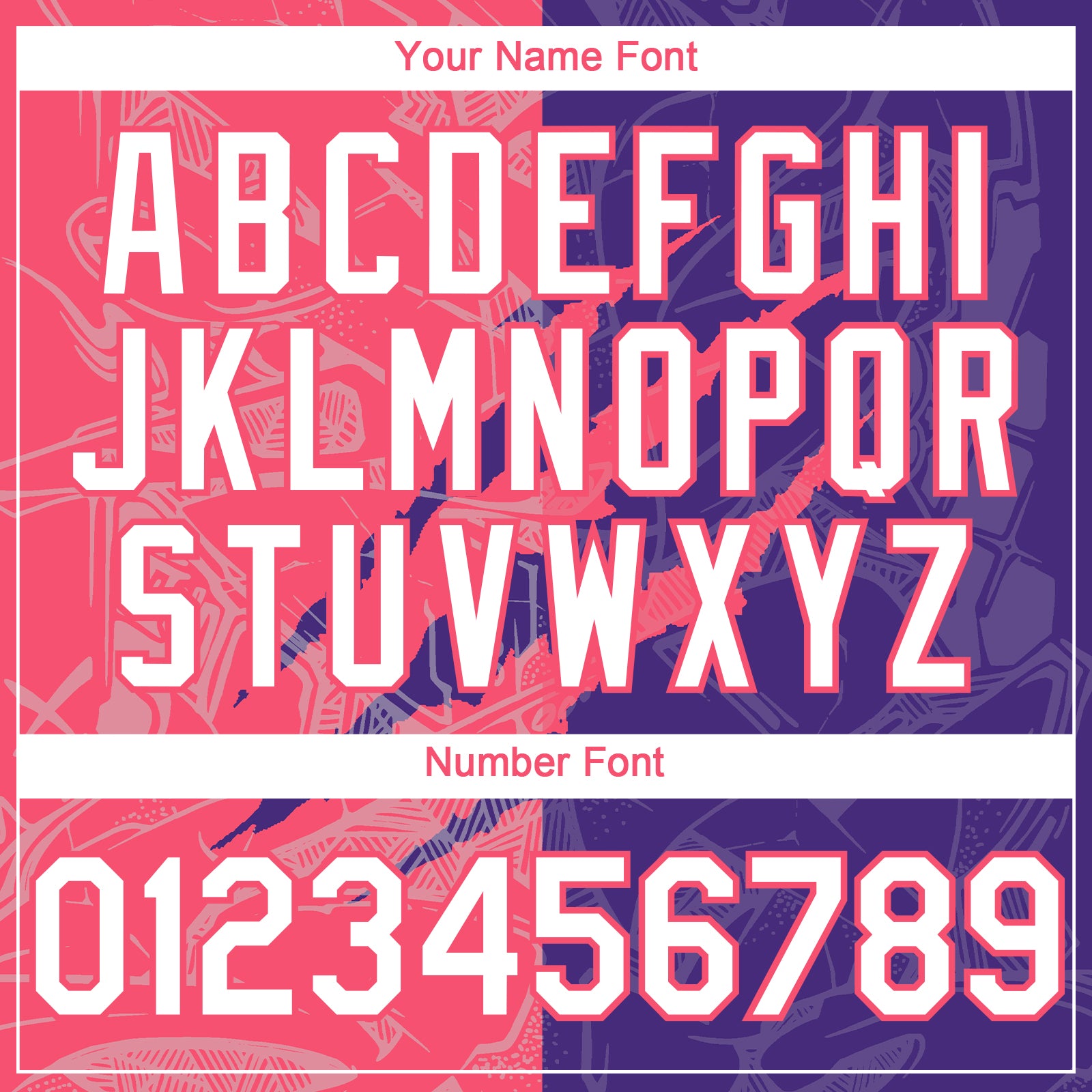 Custom Graffiti Pattern White Purple-Neon Pink 3D Scratch Authentic Baseball Jersey view 5