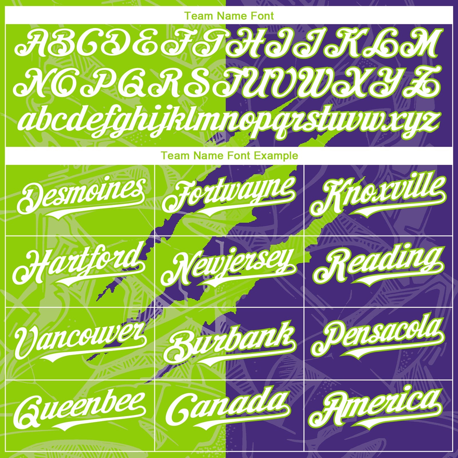 Custom Graffiti Pattern White Purple-Neon Green 3D Scratch Authentic Baseball Jersey view 4